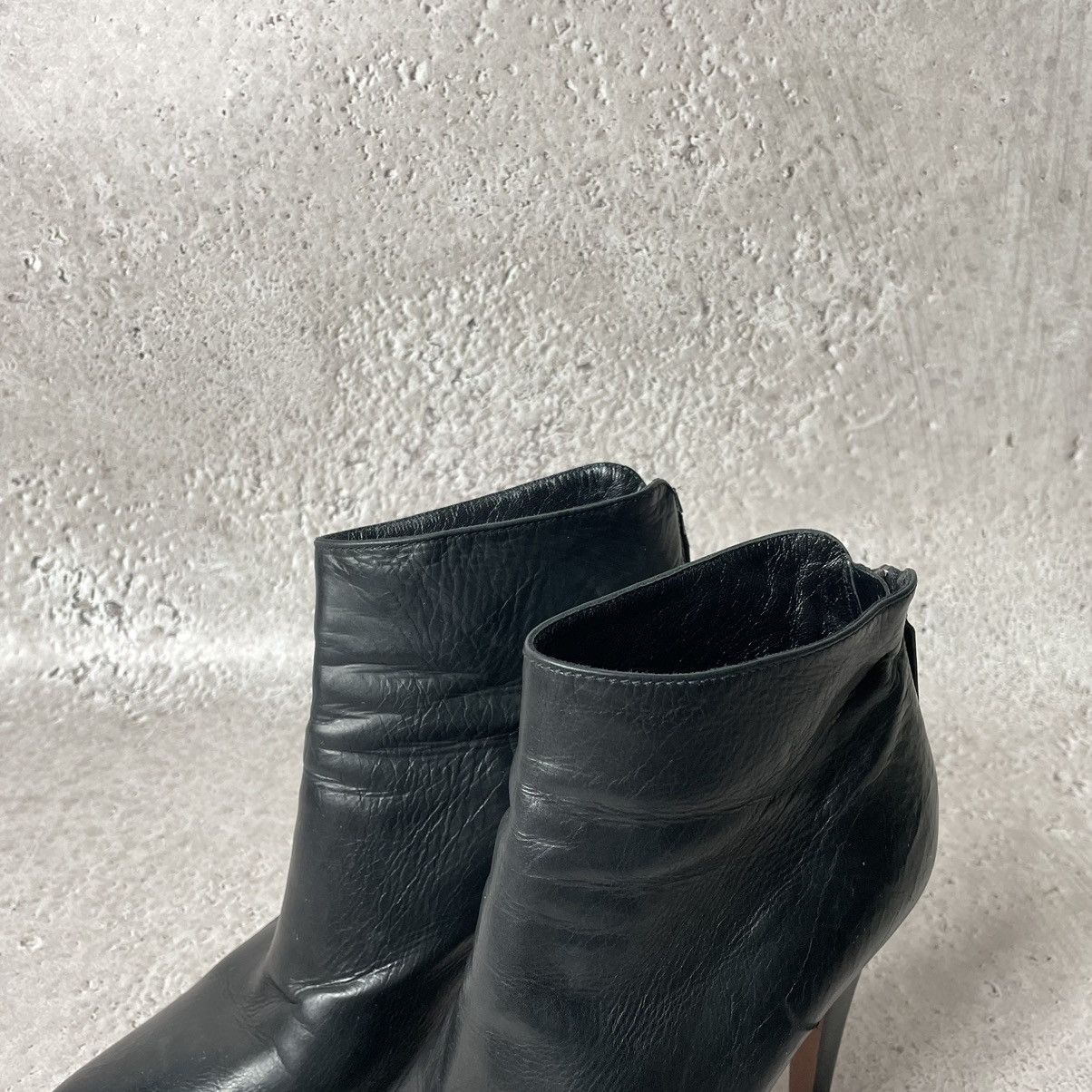 Prada × Vintage Prada Black Leather Ankle Boots sz 40 Size US 10 / IT 40 - 9 Thumbnail