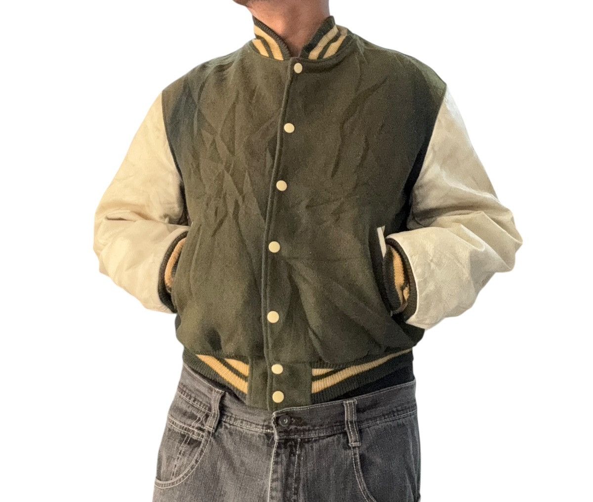 Golden Bear Vintage 90’s Golden Bear Varsity Jacket Wool Bomber Size US L / EU 52-54 / 3 - 2 Thumbnail