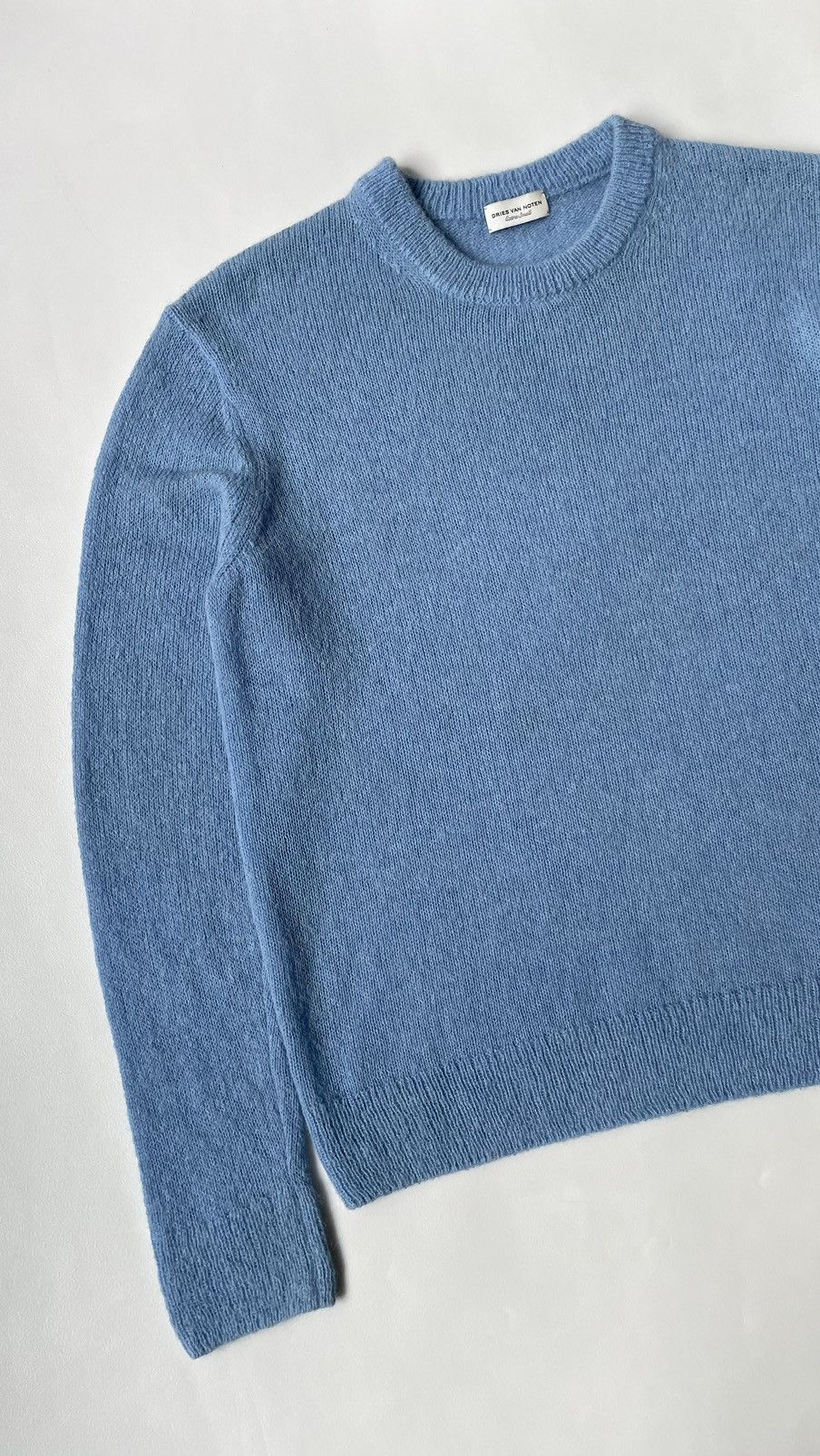 Dries Van Noten Brushed Alpaca Wool Cropped Sweater Size US M / EU 48-50 / 2 - 4 Thumbnail