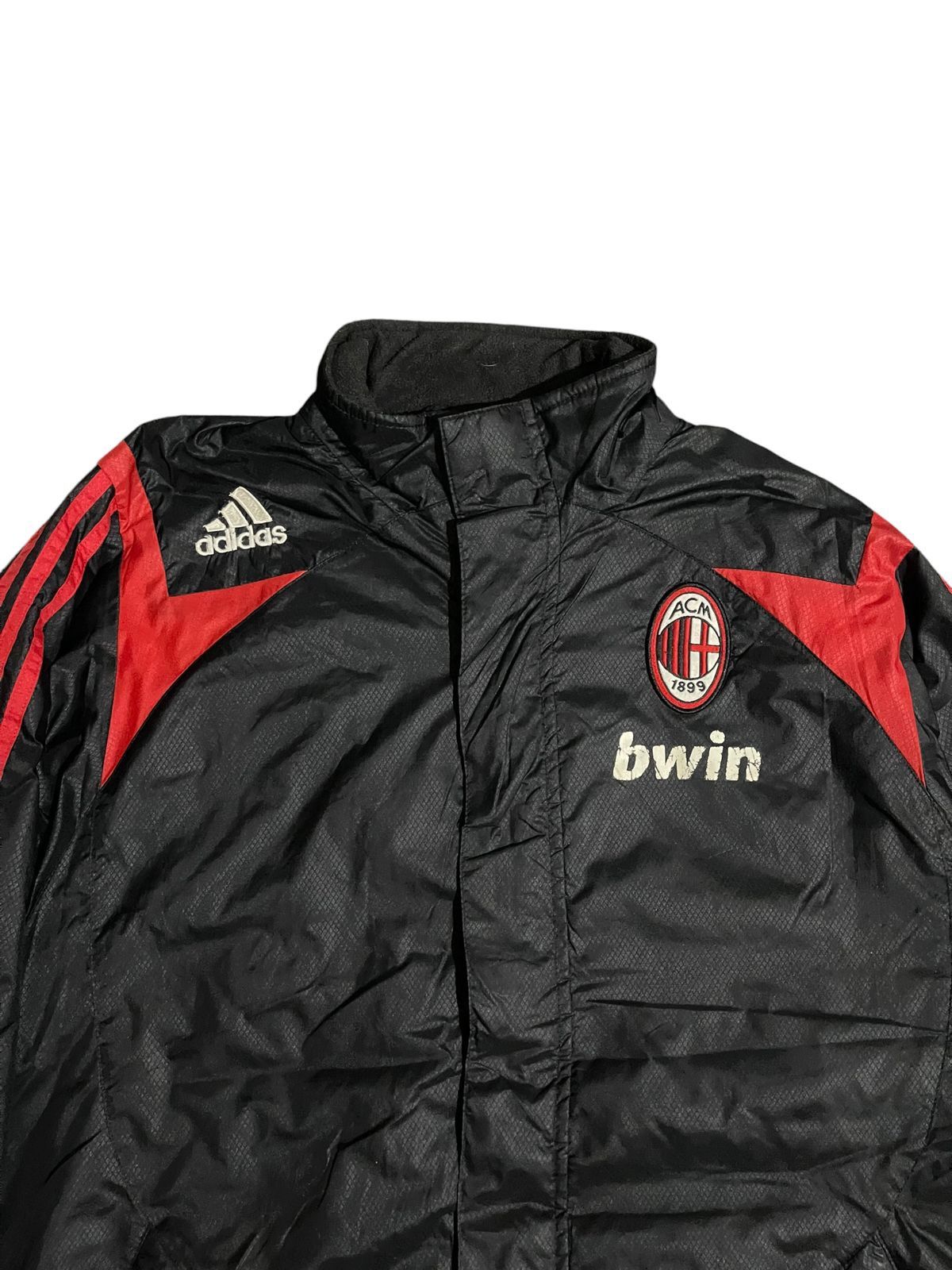 Adidas Vintage AC Milan Adidas 2007-2008 Padded Bench Coat Jacket Size US L / EU 52-54 / 3 - 7 Thumbnail