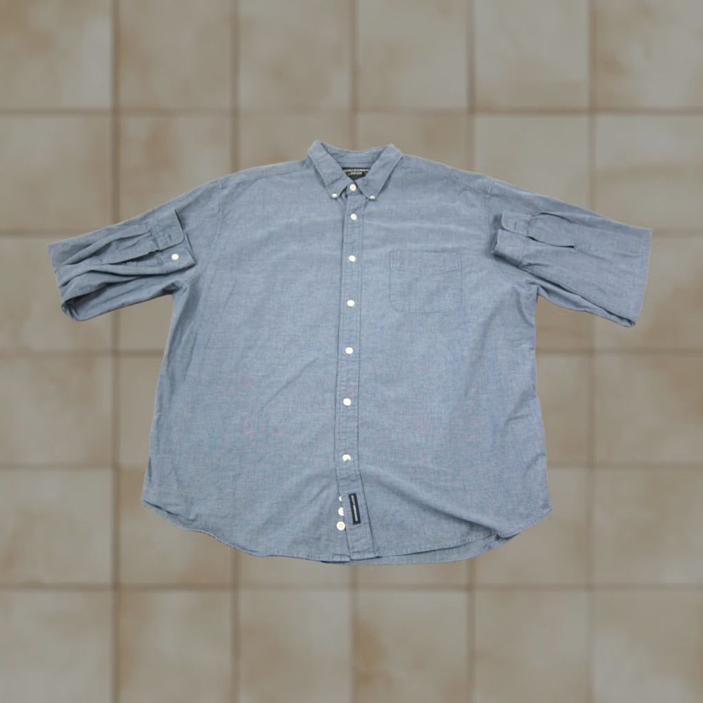 Abercrombie & Fitch VINTAGE Abercrombie & Fitch Shirt Mens XL Blue Chambray Button Down Size US XL / EU 56 / 4 - 1 Thumbnail