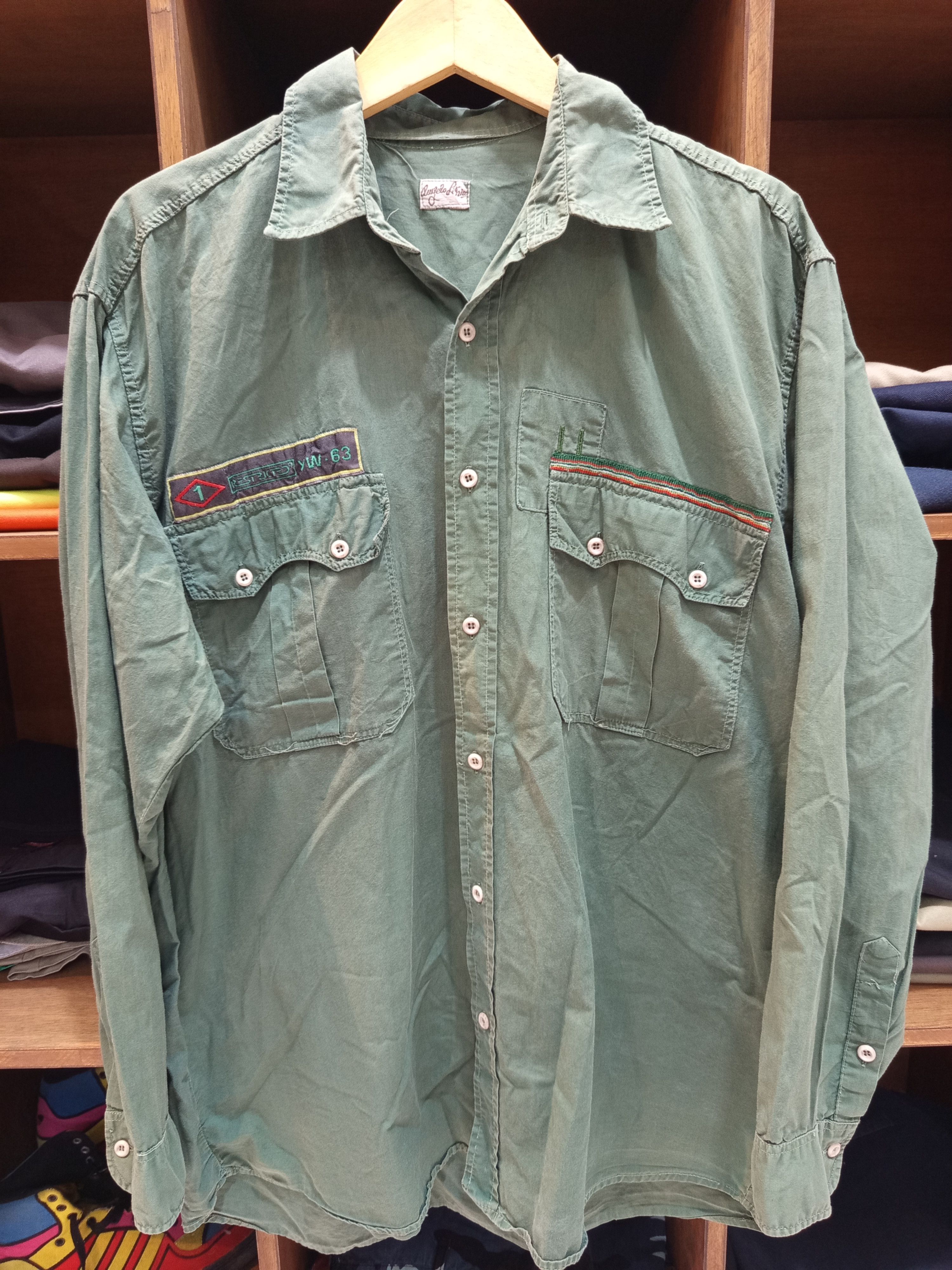 Angelo Litrico 1990s Angelo Litrico Utility shirt Size US L / EU 52-54 / 3 - 1 Thumbnail