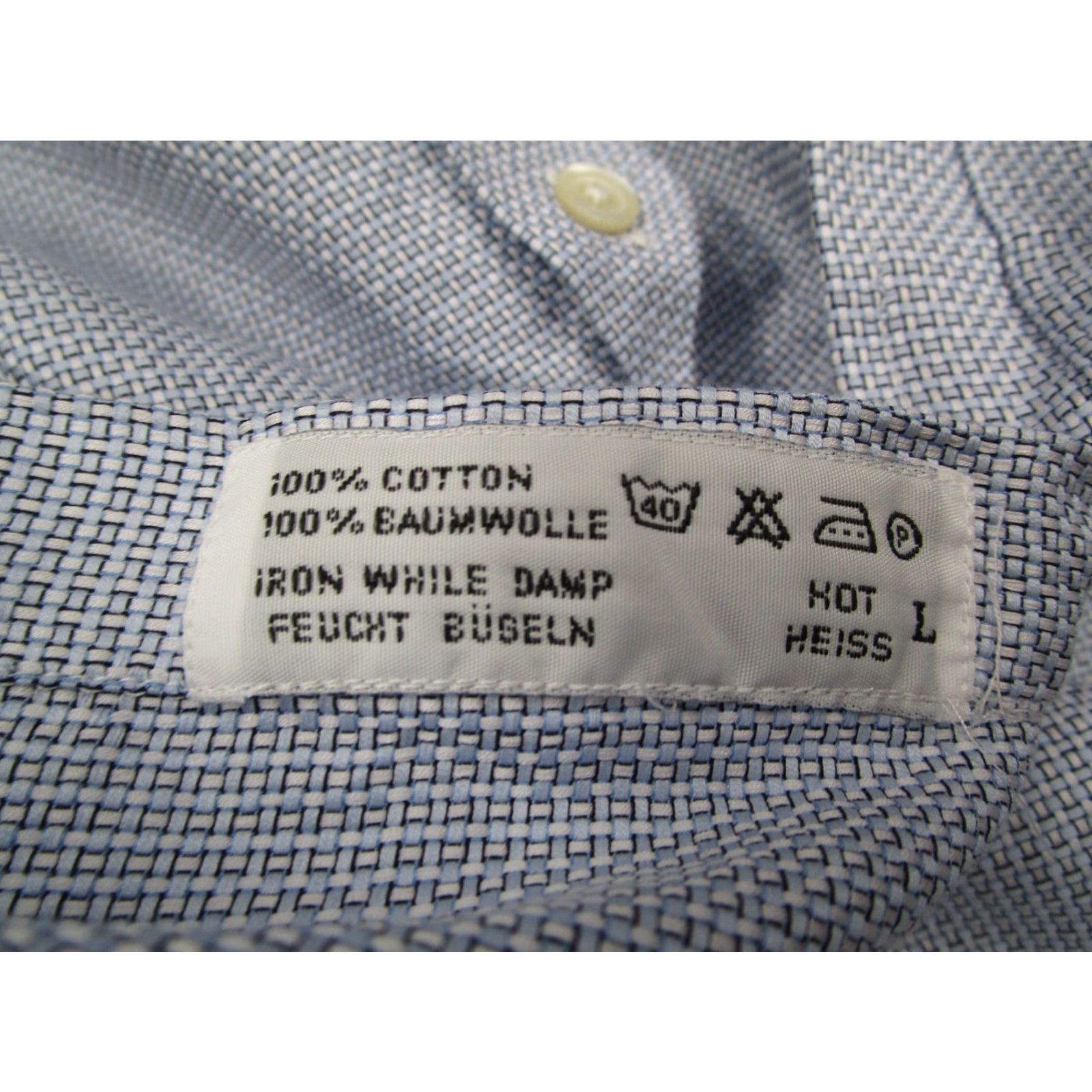 Charles Tyrwhitt VINTAGE Charles Tyrwhitt Dress Shirt Men 16.5 33 Blue Check Non-Iron French Cuffs Business Casual Size US XS / EU 42 / 0 - 4 Thumbnail