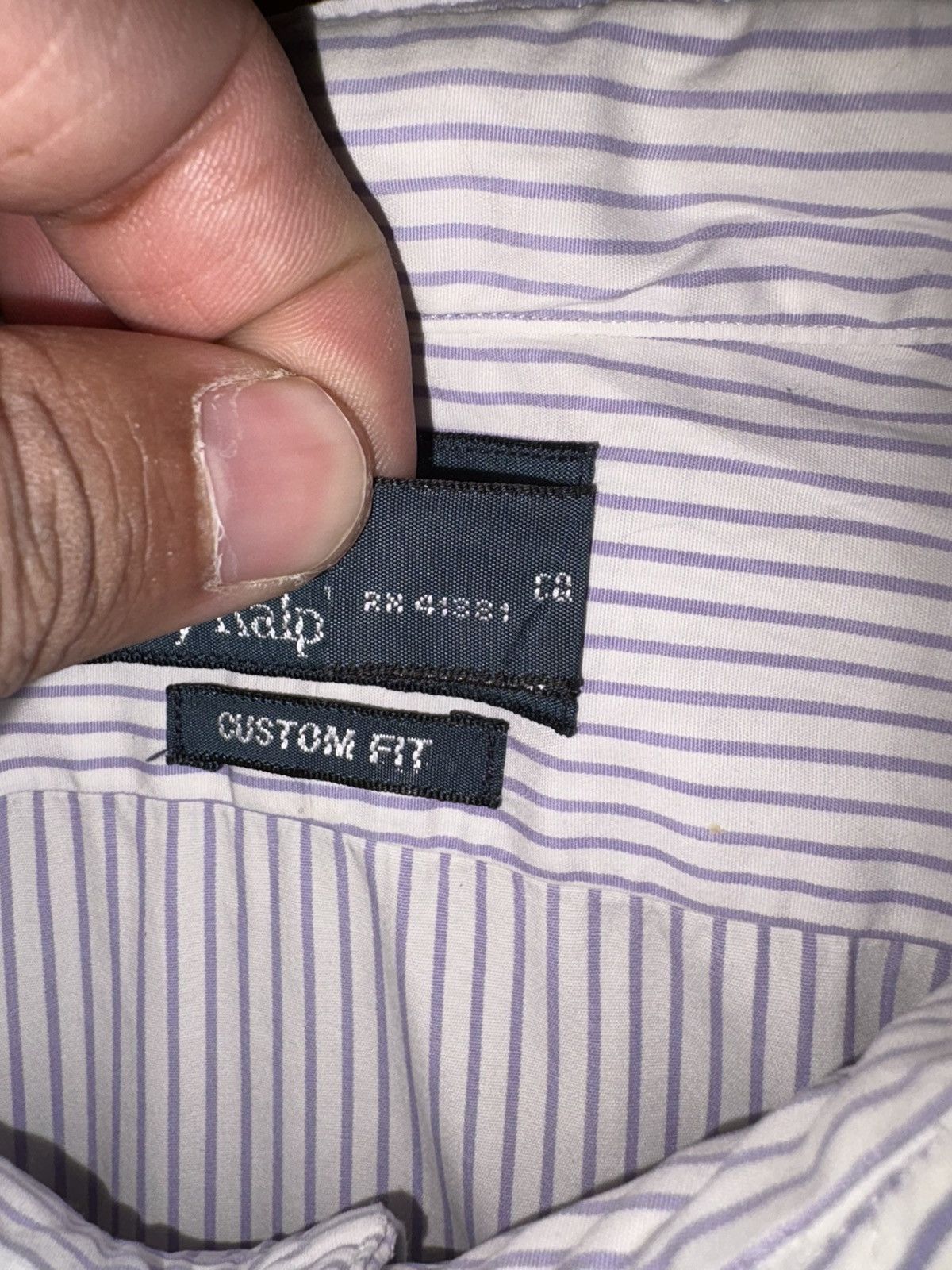 Polo Ralph Lauren Polo Ralph Lauren Striped Shirt Custom Fit Size 16 M/L Size US S / EU 44-46 / 1 - 4 Thumbnail