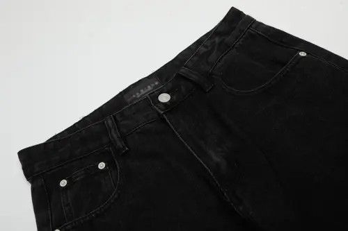 Handmade × Japanese Brand × Jean Men's punk washed distressed simple American flared jeans Size US 32 / EU 48 - 3 Thumbnail