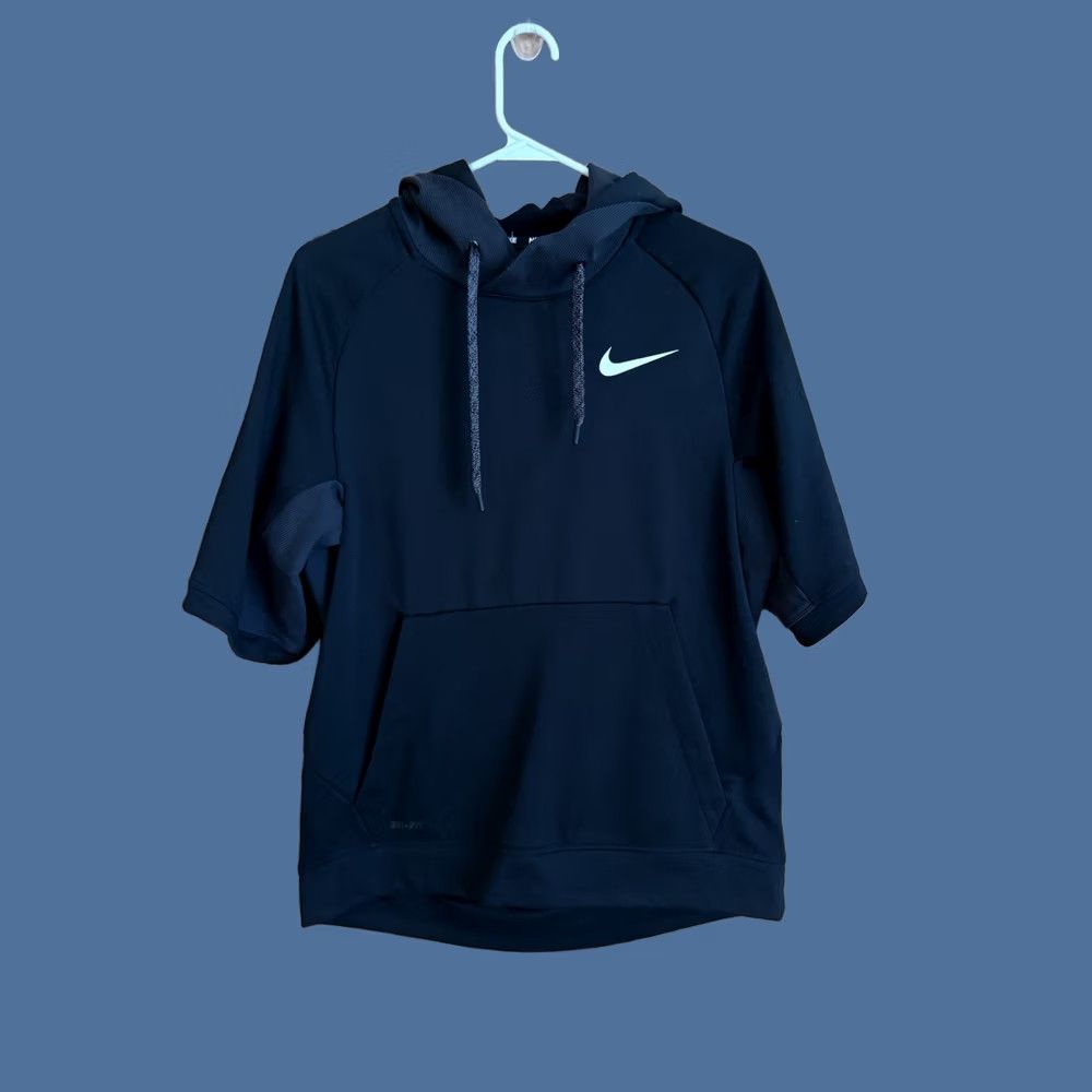 Nike Nike Hoodie Mens M Black Training Workout Gym Short Sleeved Size US M / EU 48-50 / 2 - 1 Thumbnail