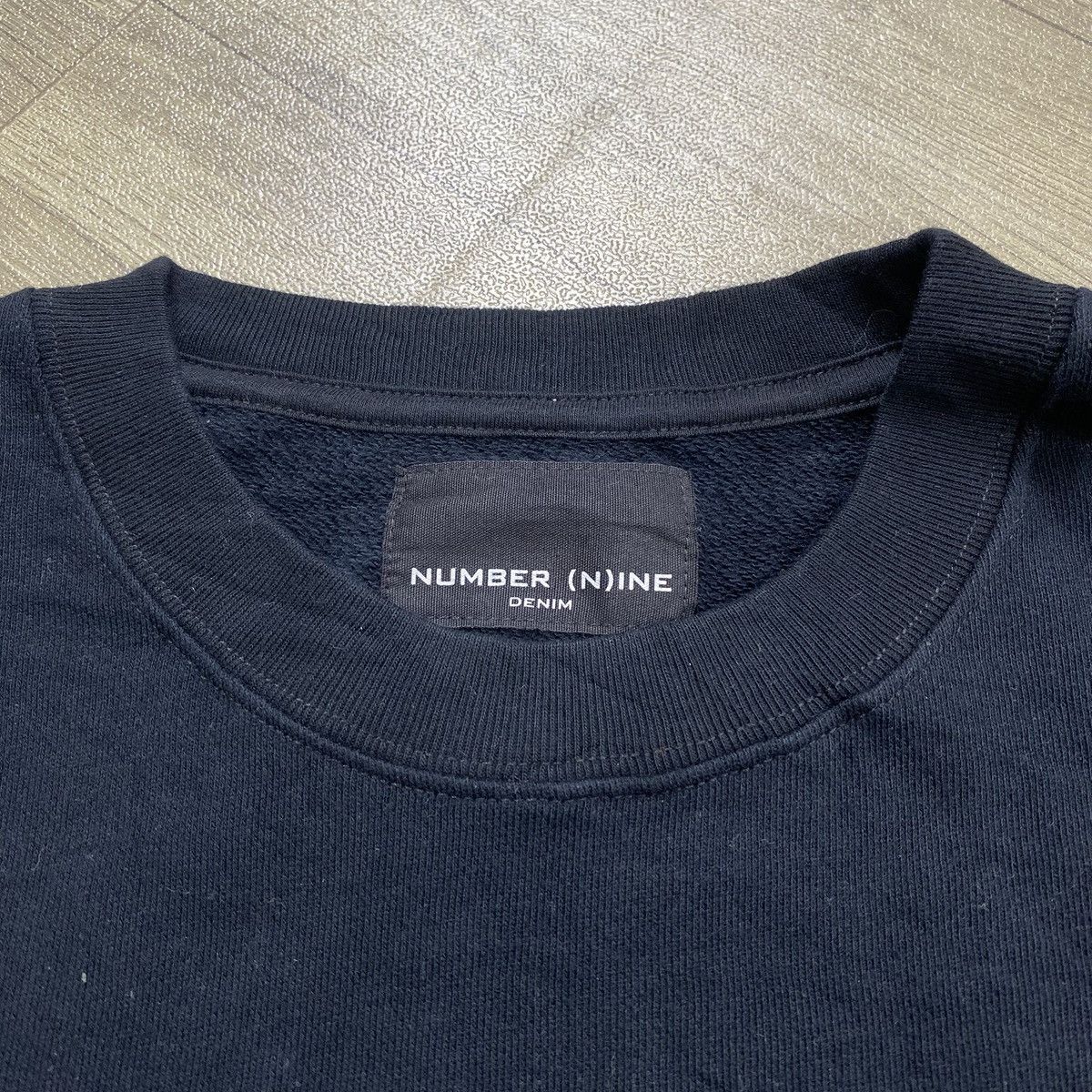Number (N)ine 2000s Number (N)ine Spell Out Logo Tapped Pocket Sweatshirt Size US L / EU 52-54 / 3 - 4 Thumbnail