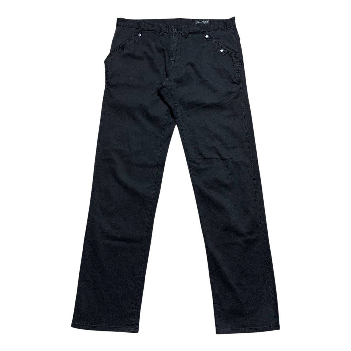 Final Home Vtg 90s Final Home Urban Activities Elastane Pants Black Size US 35 - 1 Thumbnail