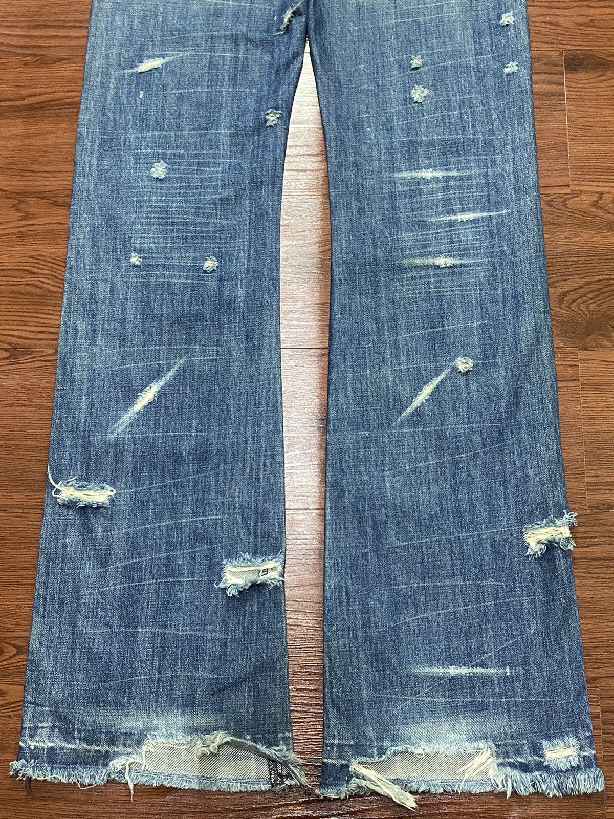 Earl Jeans Earl Jean Western Rare Distressed Seditionary Flare jeans Size US 32 / EU 48 - 6 Thumbnail