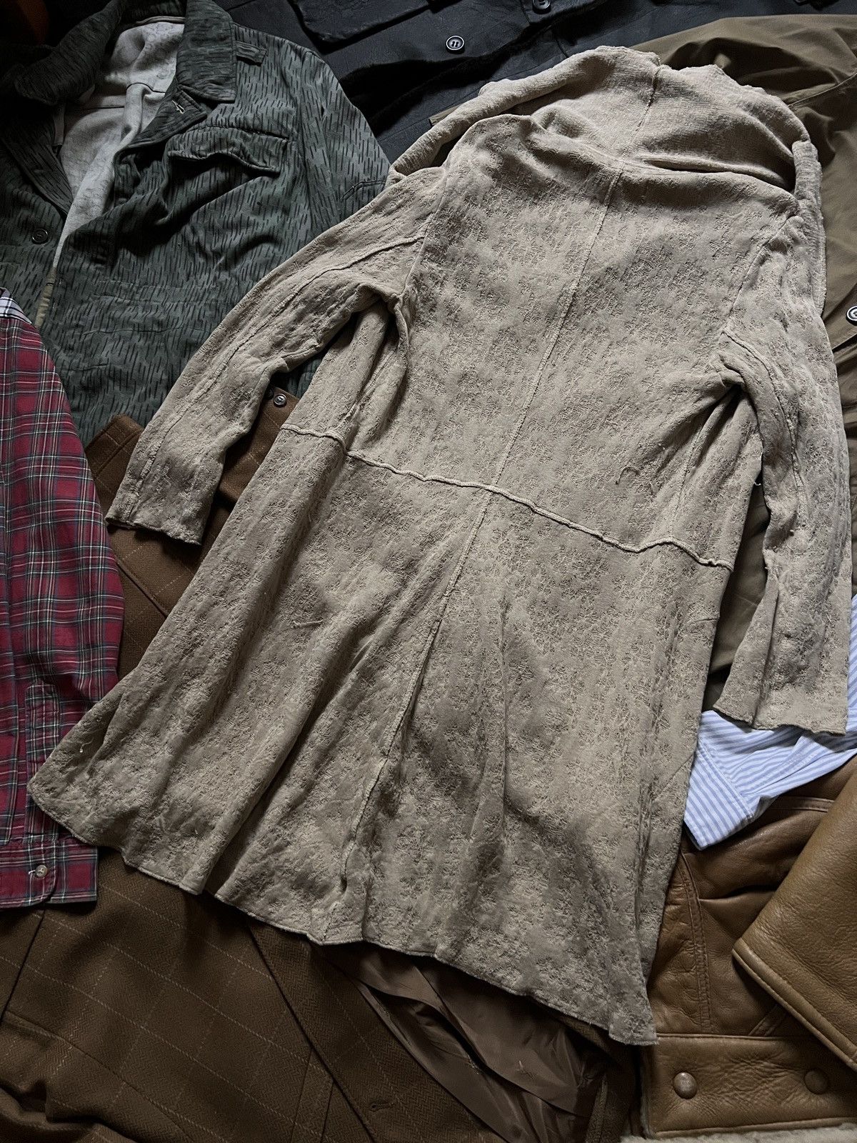 Transit Transit Par Such Linen Beige Long Cardigan Bohemian Style Size L / US 10 / IT 46 - 5 Thumbnail