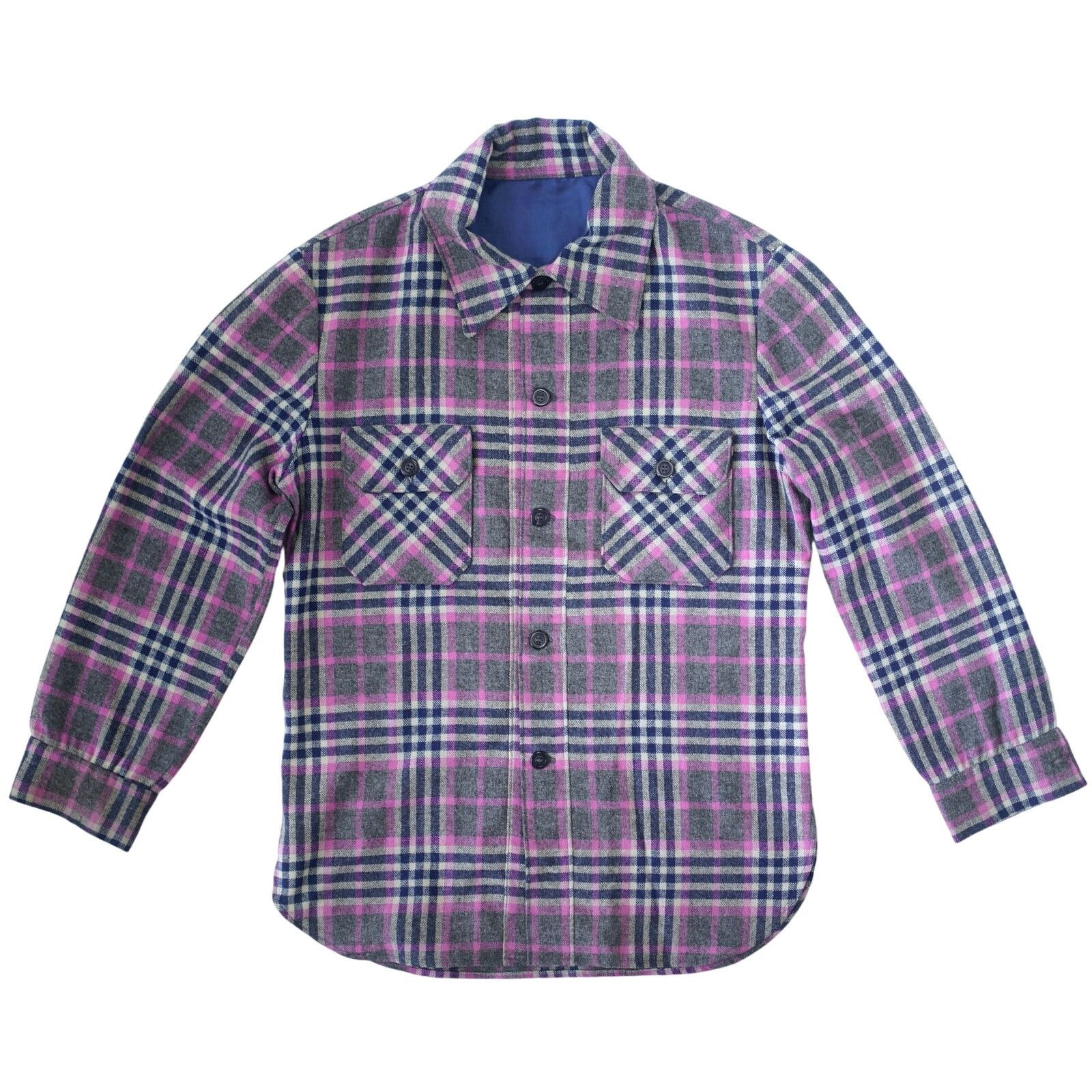 Pendleton × Vintage Vintage CPO Plaid Button Shirt Wool Men's Medium Size US M / EU 48-50 / 2 - 1 Thumbnail