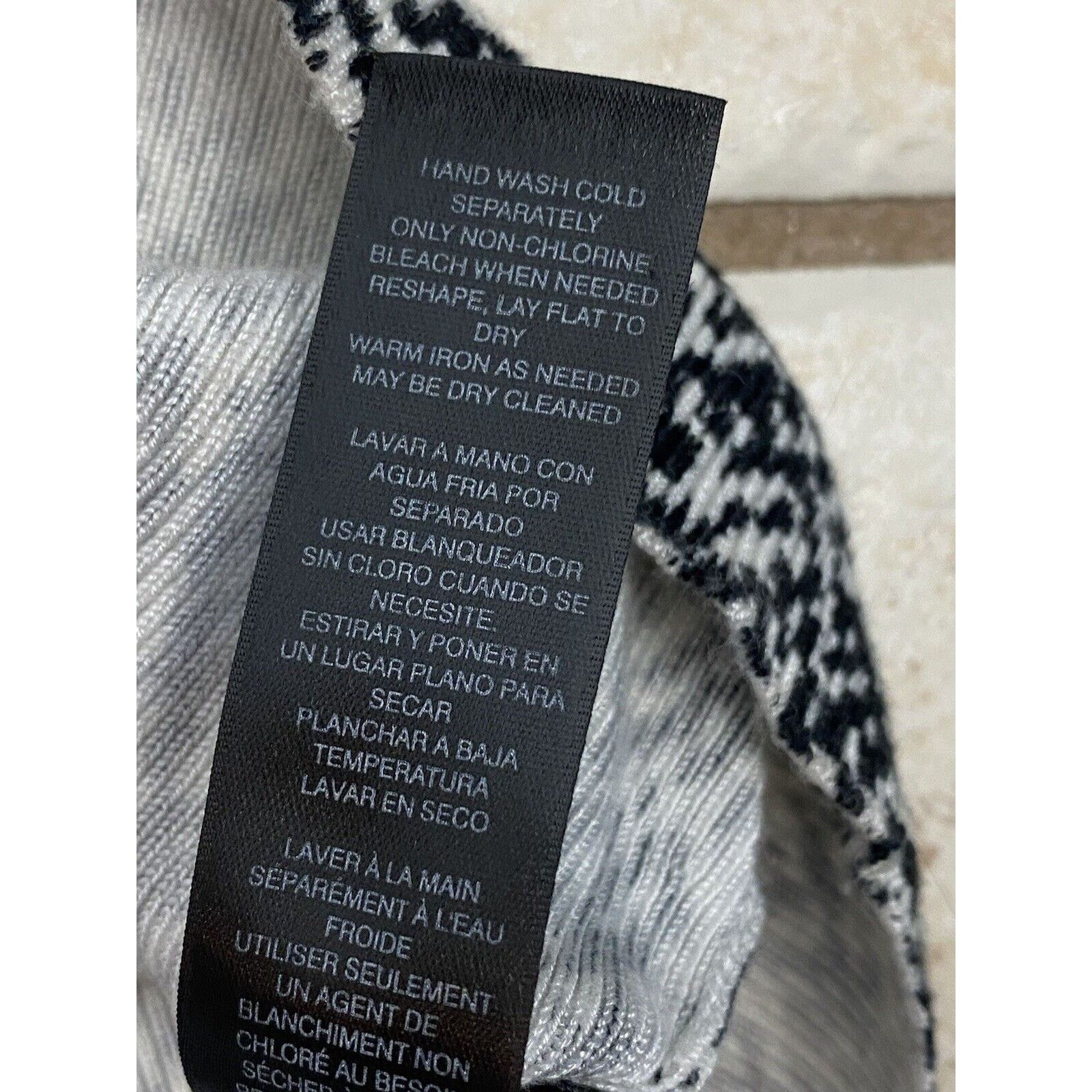 White House Black Market White House Black Market Sweater Snap Cardigan Black White Size L / US 10 / IT 46 - 9 Thumbnail