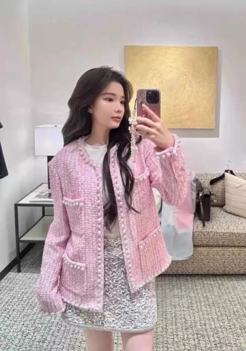Chanel Chanel 25p pearl pink jacket Size XS / US 0-2 / IT 36-38 - 2 Thumbnail