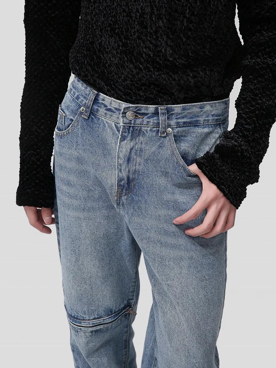 Japanese Brand Retro loose straight leg jeans Size US 32 / EU 48 - 3 Thumbnail