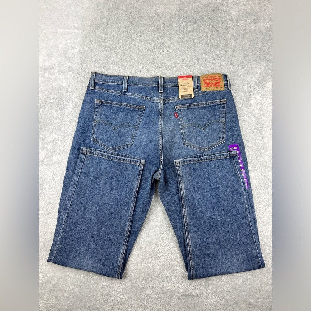 Levi's Levi's 514 NWT Straight Leg 40 Waist 30 Length Blue Cotton Size US 40 / EU 56 - 4 Thumbnail