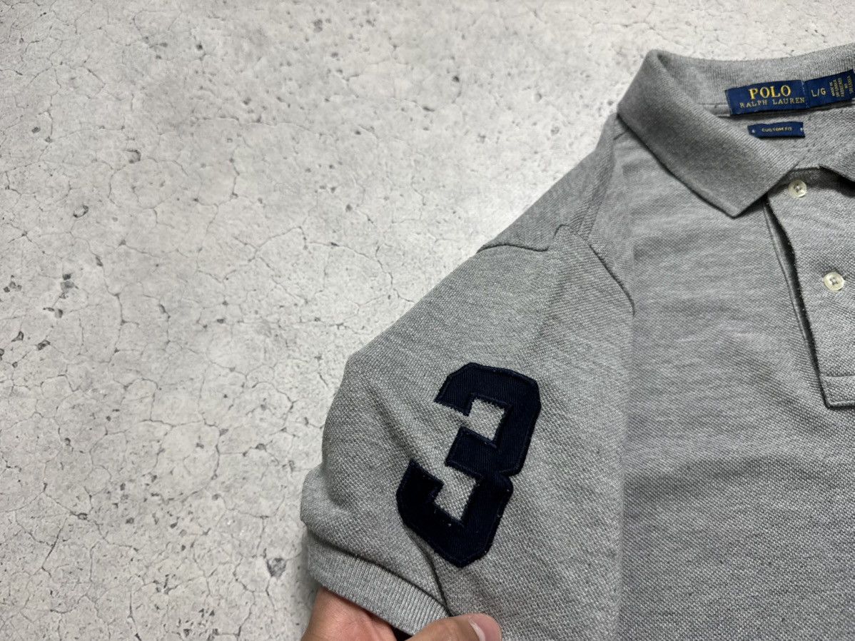 Polo Ralph Lauren Polo Ralph Lauren Big Pony #3 Vintage Polo Shirt Gray Size US L / EU 52-54 / 3 - 4 Thumbnail
