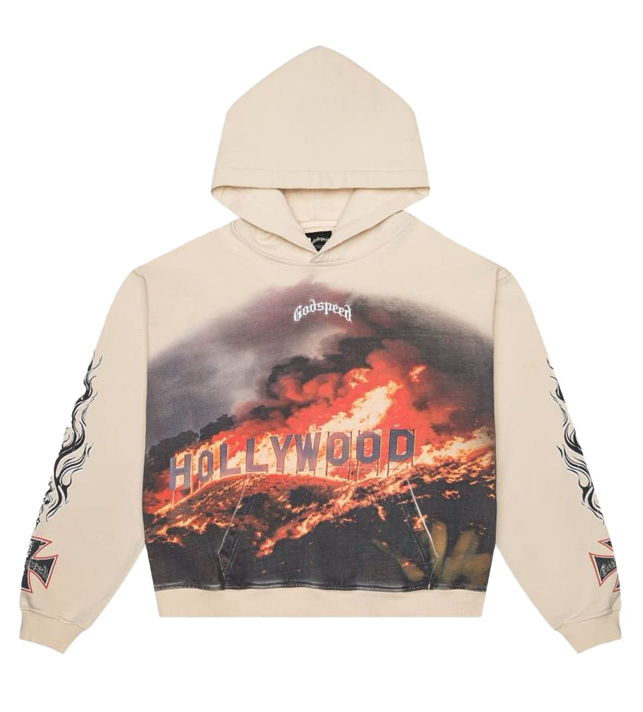 Godspeed Hollywood Inferno Hoodie Bone Size US L / EU 52-54 / 3 - 1 Thumbnail