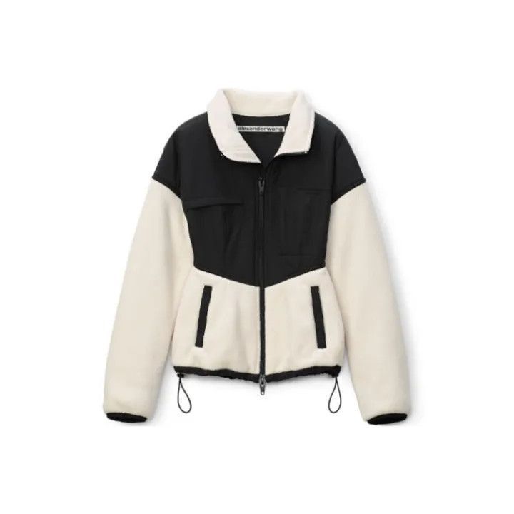 Alexander Wang Alexander Wang FW21 Fleece Patchwork Jacket - Size S / US 4 / IT 40 - 1 Thumbnail