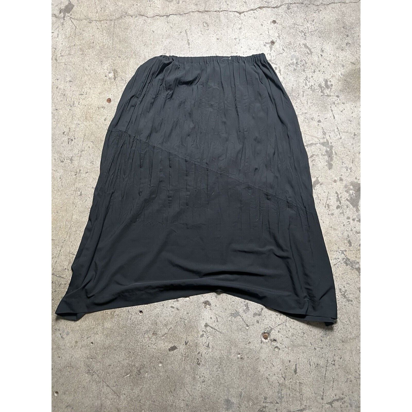 Issey Miyake ISSEY MIYAKE Black Pleated Maxi Skirt Vintage 90 Lightweight Size 34" / US 12 / IT 48 - 3 Thumbnail