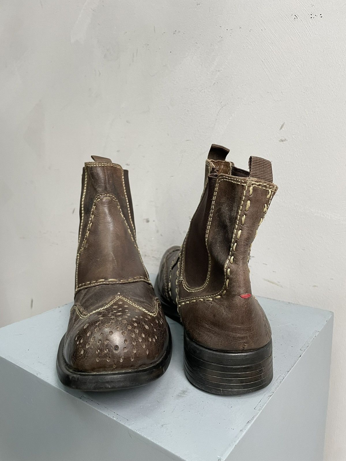 Undercover Rare brown leather platform boots hype brogue guidi style Size US 11 / EU 44 - 11 Thumbnail