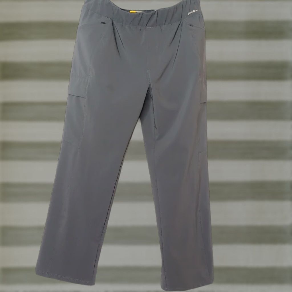 Eddie Bauer Eddie Bauer Pants Regular Size 10 Gray Stretch Camp Hiking 30-32" Waist Women Tapered Inseam 24.5" Activewear Pants Size 32" / US 10 / IT 46 - 1 Thumbnail