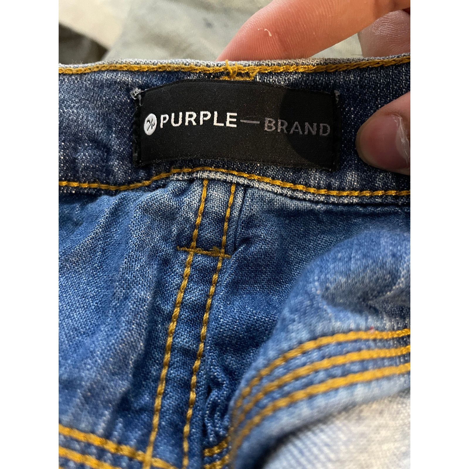 Purple Brand Purple Brand Jeans Paint Splatter Used 34 Size US 34 / EU 50 - 2 Thumbnail