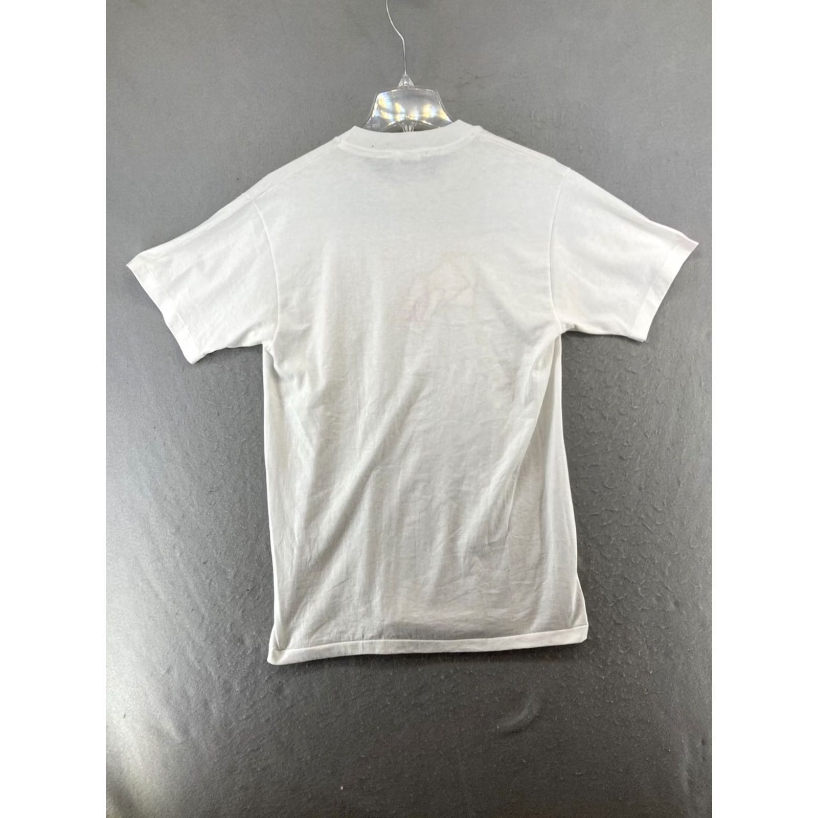 Hanes VINTAGE Hanes Poker TShirt Mens M White USA MADE Embroidered 90s Size US M / EU 48-50 / 2 - 7 Thumbnail