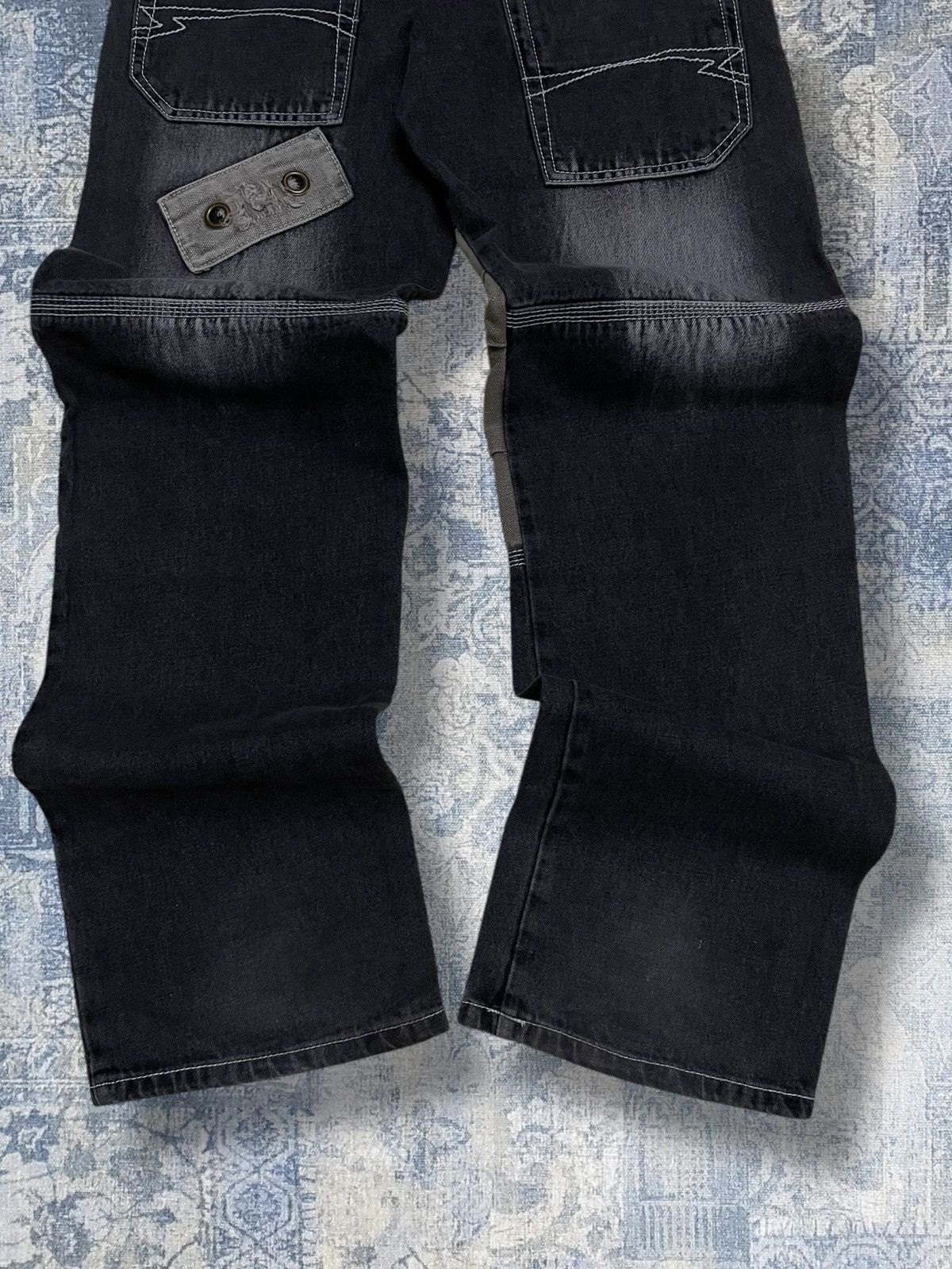 Beauty Beast Vintage 1990s Designer Japan Fashion Jeans Baggy Streetwear Size US 30 / EU 46 - 10 Thumbnail