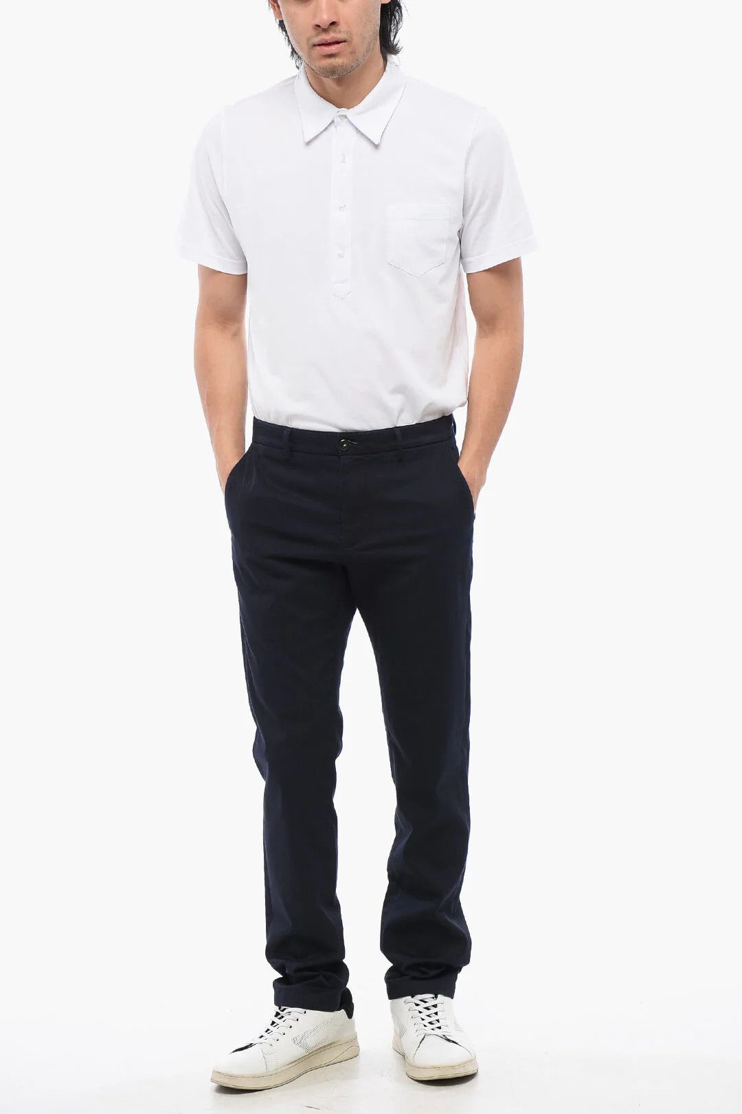 DEPARTMENT5 og1mm0326 Stretch Cotton Chino Pant in Blue Size US 31 - 4 Thumbnail