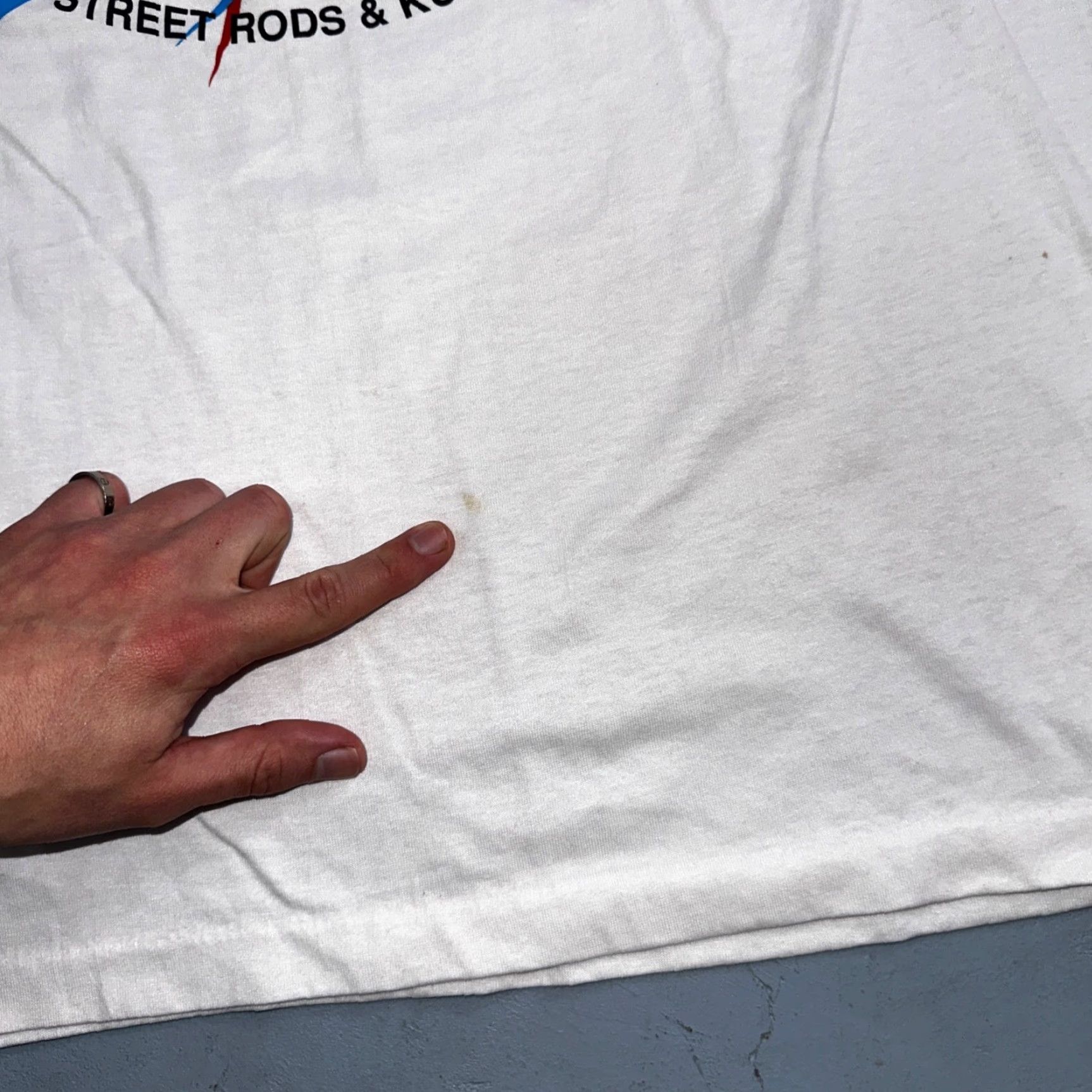 Vintage VINTAGE Street Rods Oregon 1990 VTG T Shirt Football Style Rare Graphic Cars Print Hawai Shirt Mens L White 90s Vintage themed Size US L / EU 52-54 / 3 - 3 Thumbnail