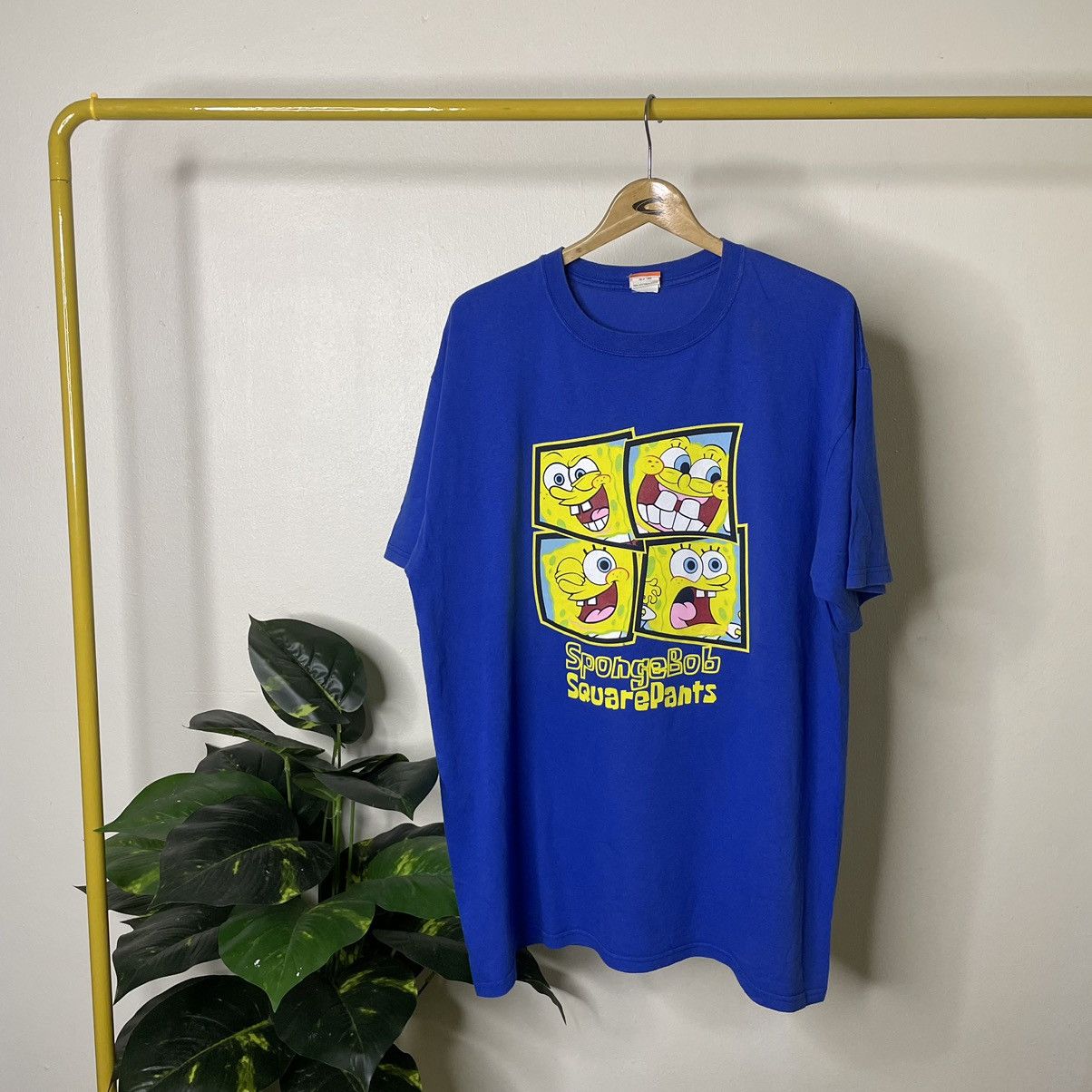 Cartoon Network × Vintage Vintage 2000s Nickelodeon Spongebob Squarepant Promo T Shirt Size US XL / EU 56 / 4 - 1 Thumbnail