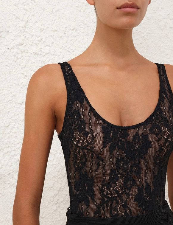 Zimmermann oc11z0225 Bodysuit in Black Size L / US 10 / IT 46 - 6 Thumbnail