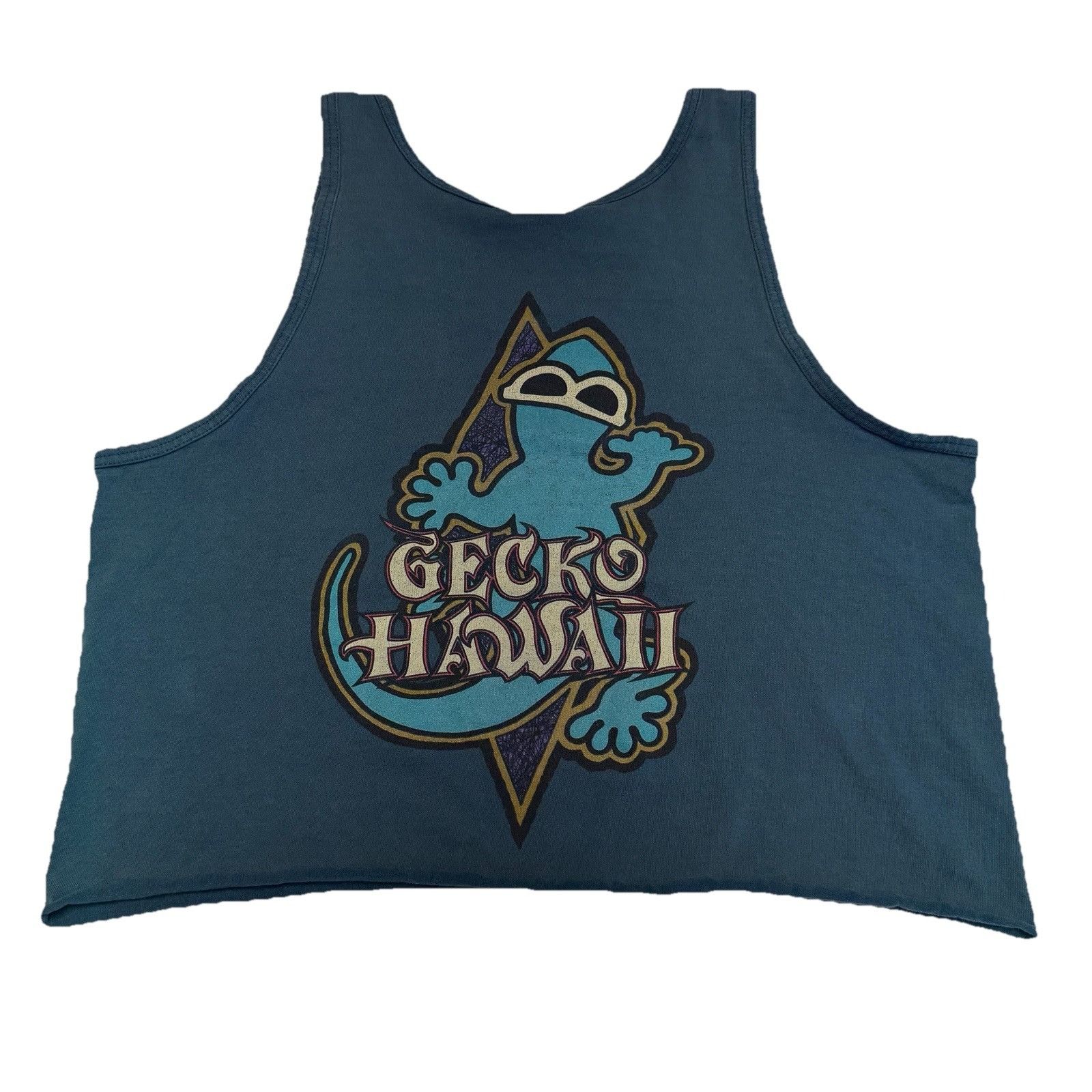 Vintage Vintage 90s Gecko Hawaii Tank Top Crop Top Adult M 19.5x19 T Size M / US 6-8 / IT 42-44 - 1 Thumbnail