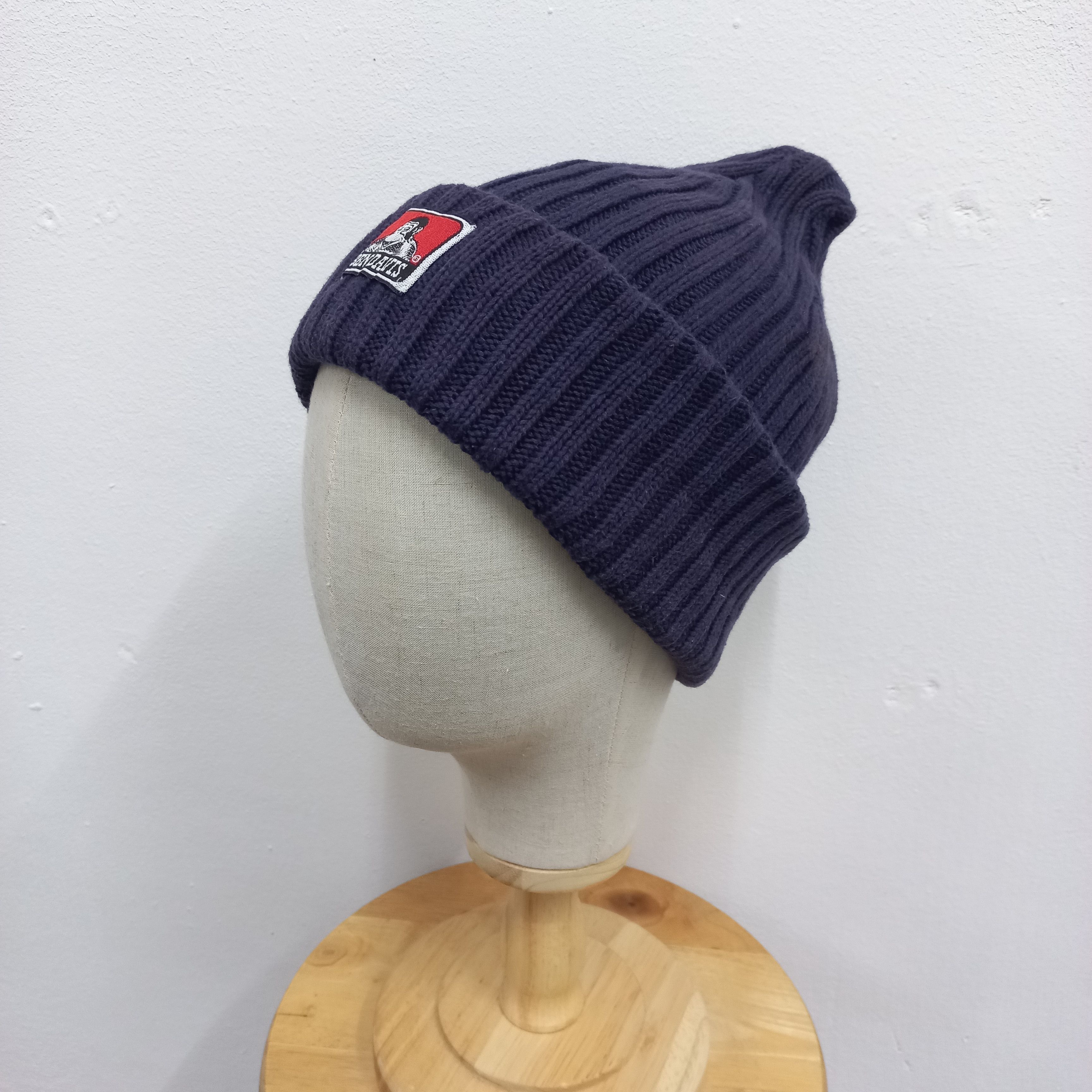 Ben Davis 💥Vintage ben davis iconic logo patch beanie hat Size ONE SIZE - 2 Thumbnail