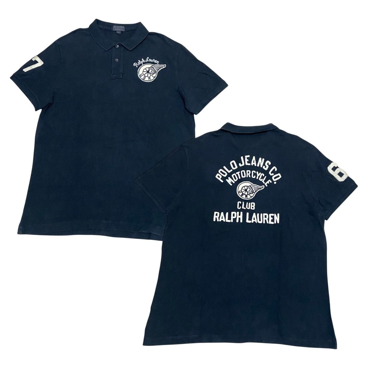 Polo Ralph Lauren 💥RARE💥 Vintage Polo Ralph Lauren Motorcycle Club #76 Size US XL / EU 56 / 4 - 1 Thumbnail