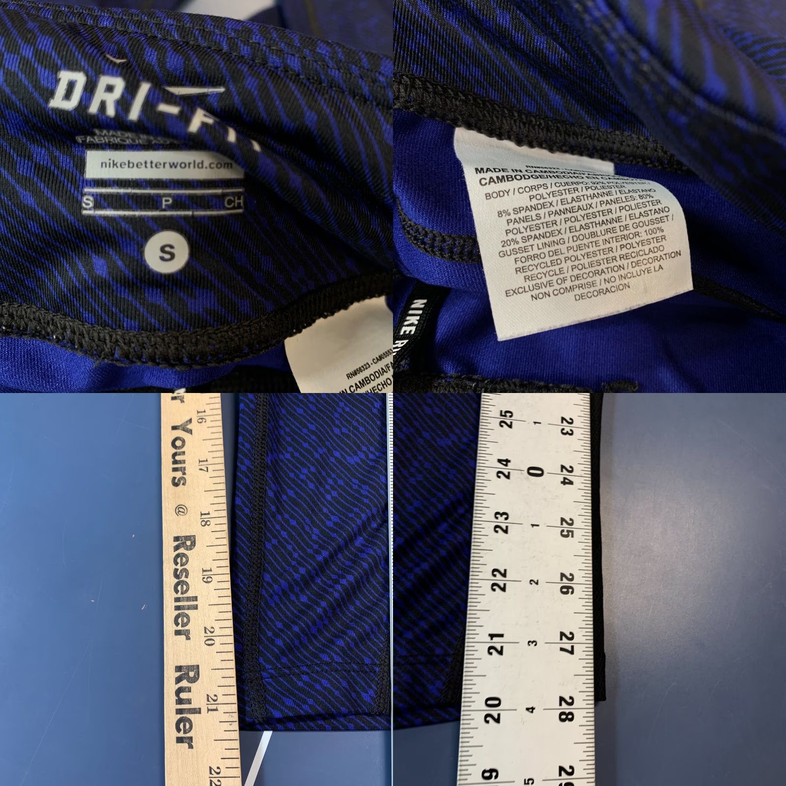 Nike Nike Dri-Fit Active Leggings Women Small Drawstring Cropped Yoga Workout 26x21.5 Size 26" / US 2 / IT 38 - 9 Thumbnail