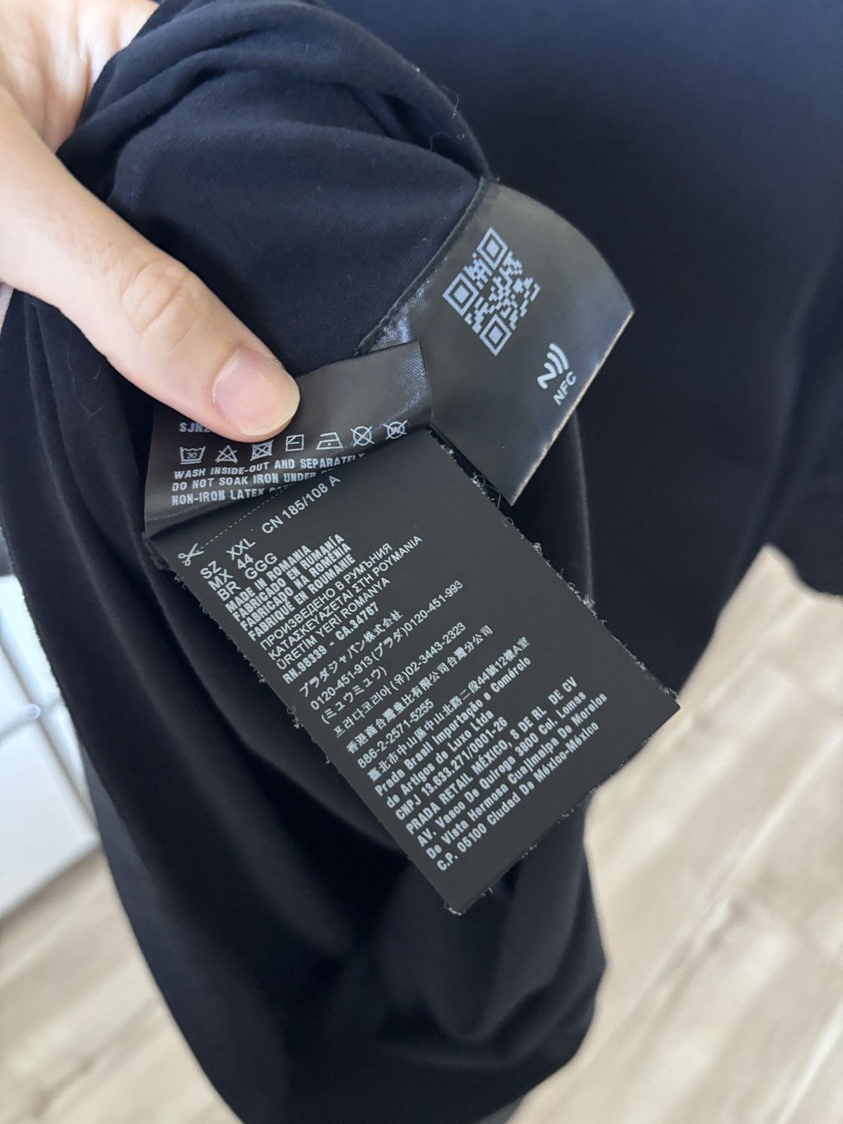Prada PRADA | NYLON POCKET LOGO TEE Size US XXL / EU 58 / 5 - 8 Thumbnail