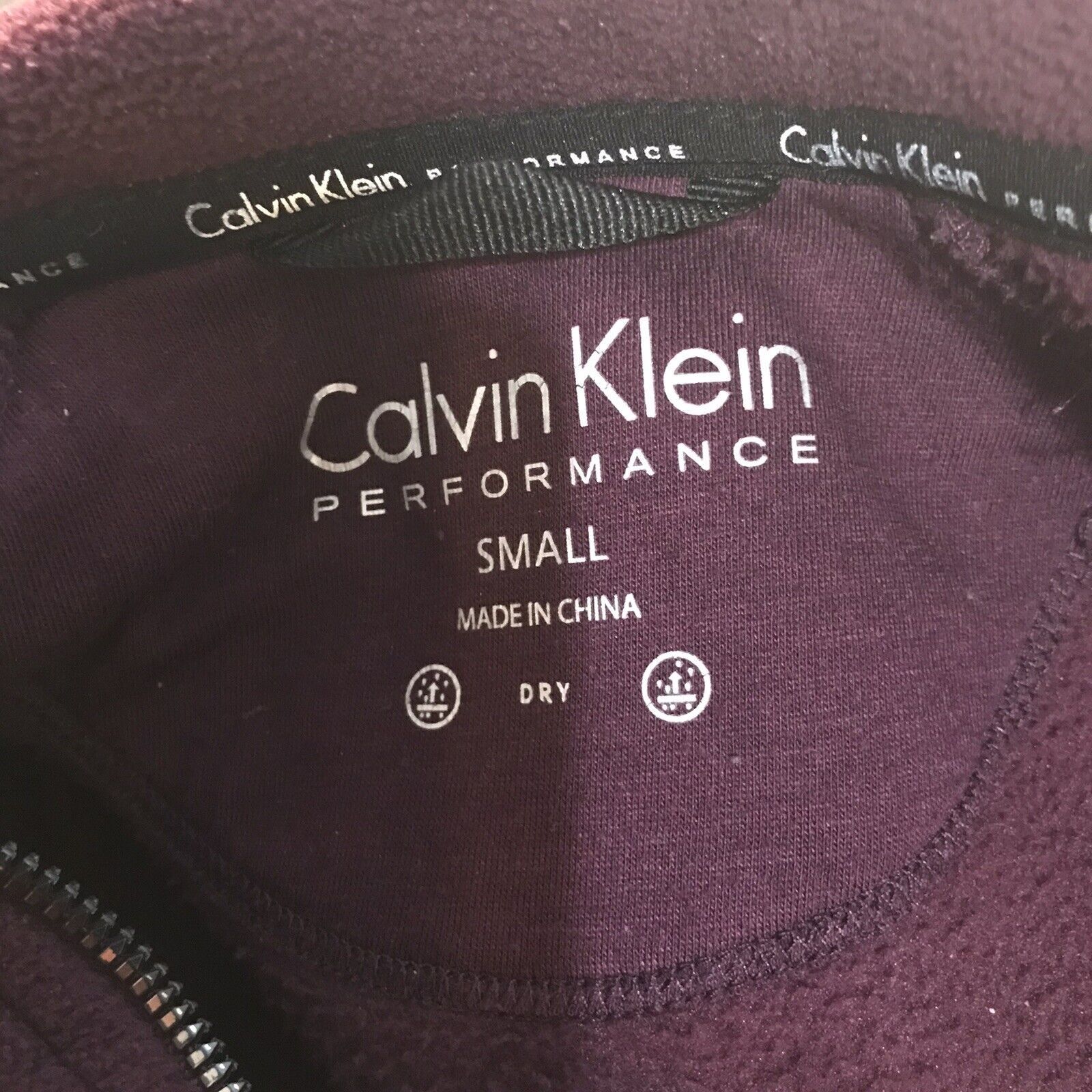 Calvin Klein Calvin Klein Fleece Jacket Men's S Red Full Zip LS RN# 54163 Size US S / EU 44-46 / 1 - 8 Thumbnail
