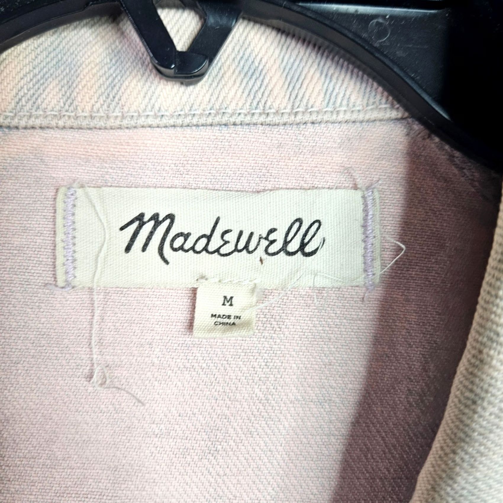 Madewell Madewell Jacket Women’s Regular Size M Denim Trucker Pink Raglan Over-dyed Edition Vintage: No Shirt/Coat? Size M / US 6-8 / IT 42-44 - 3 Thumbnail