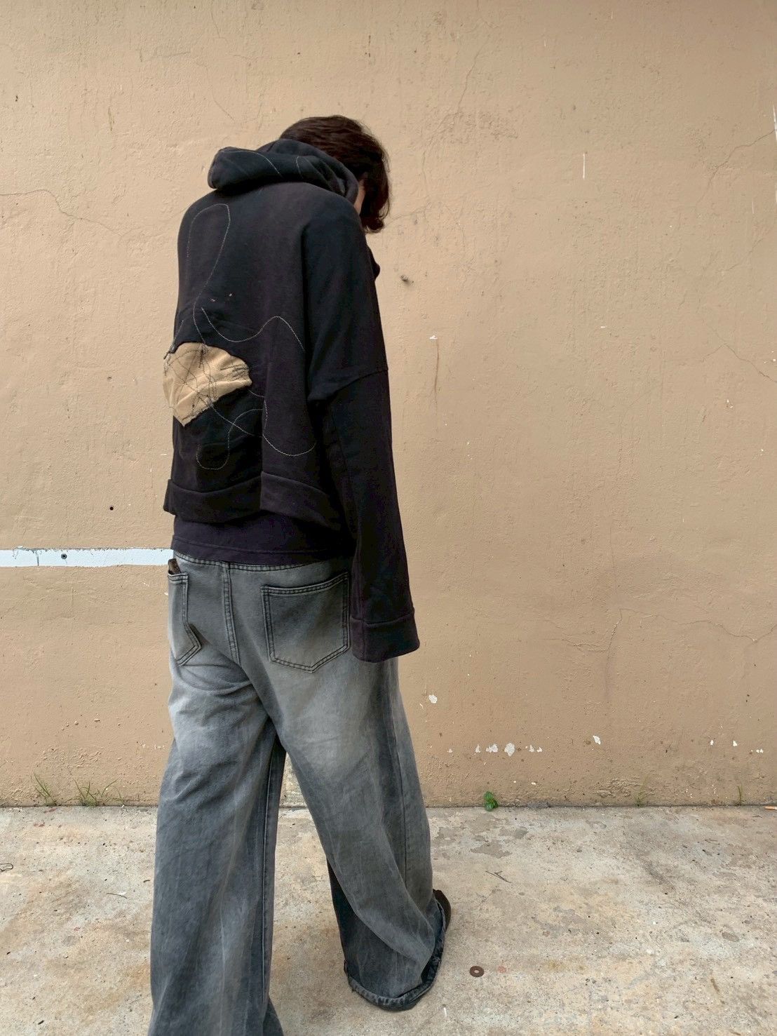 Other 1/1 Faded DARKPULL Patchwork Hoodie Half Zip like Kapital Size US XL / EU 56 / 4 - 9 Thumbnail