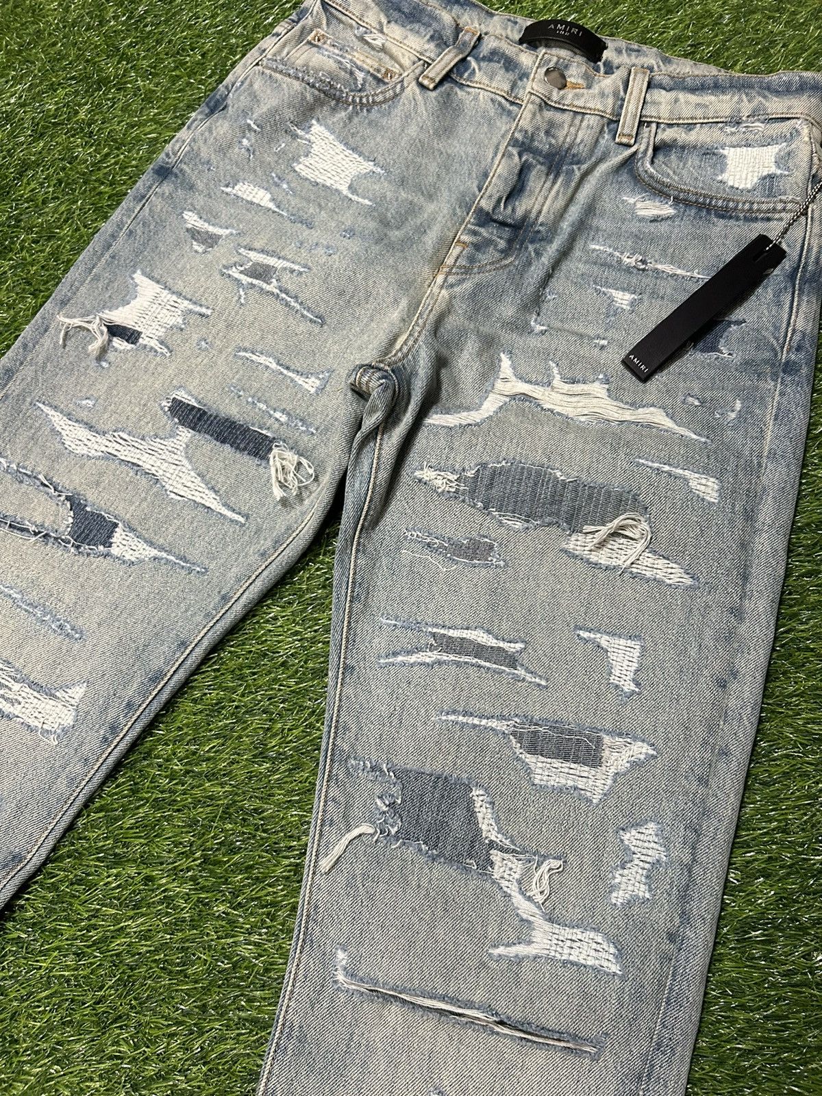 Amiri Amari Bruised Relax Jeans Size 30 Size US 30 / EU 46 - 2 Thumbnail