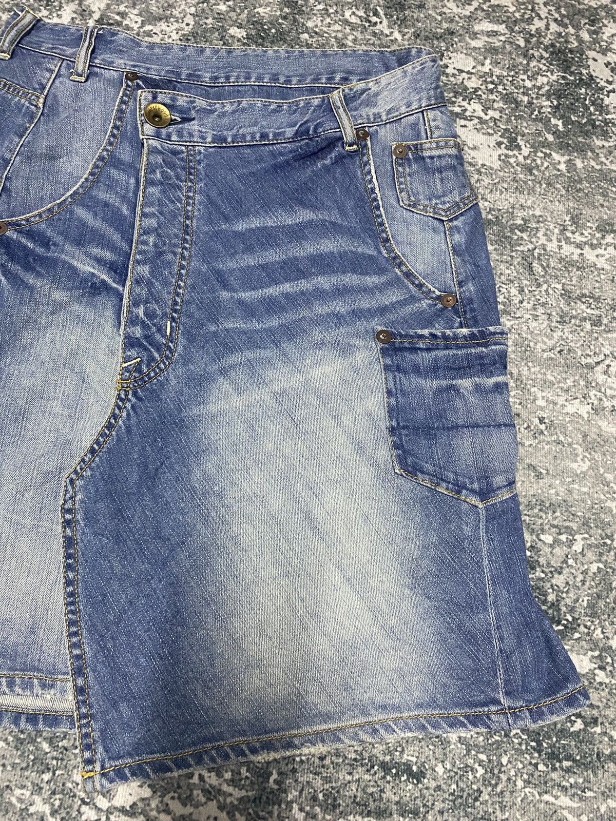Japanese Brand Westwood Outfitters Denim Jeans Mini Skirt Size 30" / US 8 / IT 44 - 4 Thumbnail