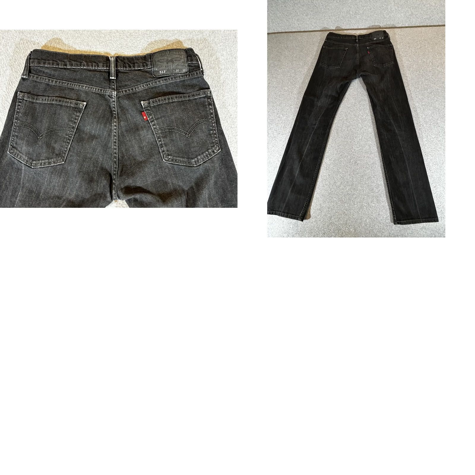Levi's Levi's 513 Jeans Slim Straight Black Stretch Denim Mens 30x32 Waist 30 Inseam 32 Regular Size US 30 / EU 46 - 9 Thumbnail
