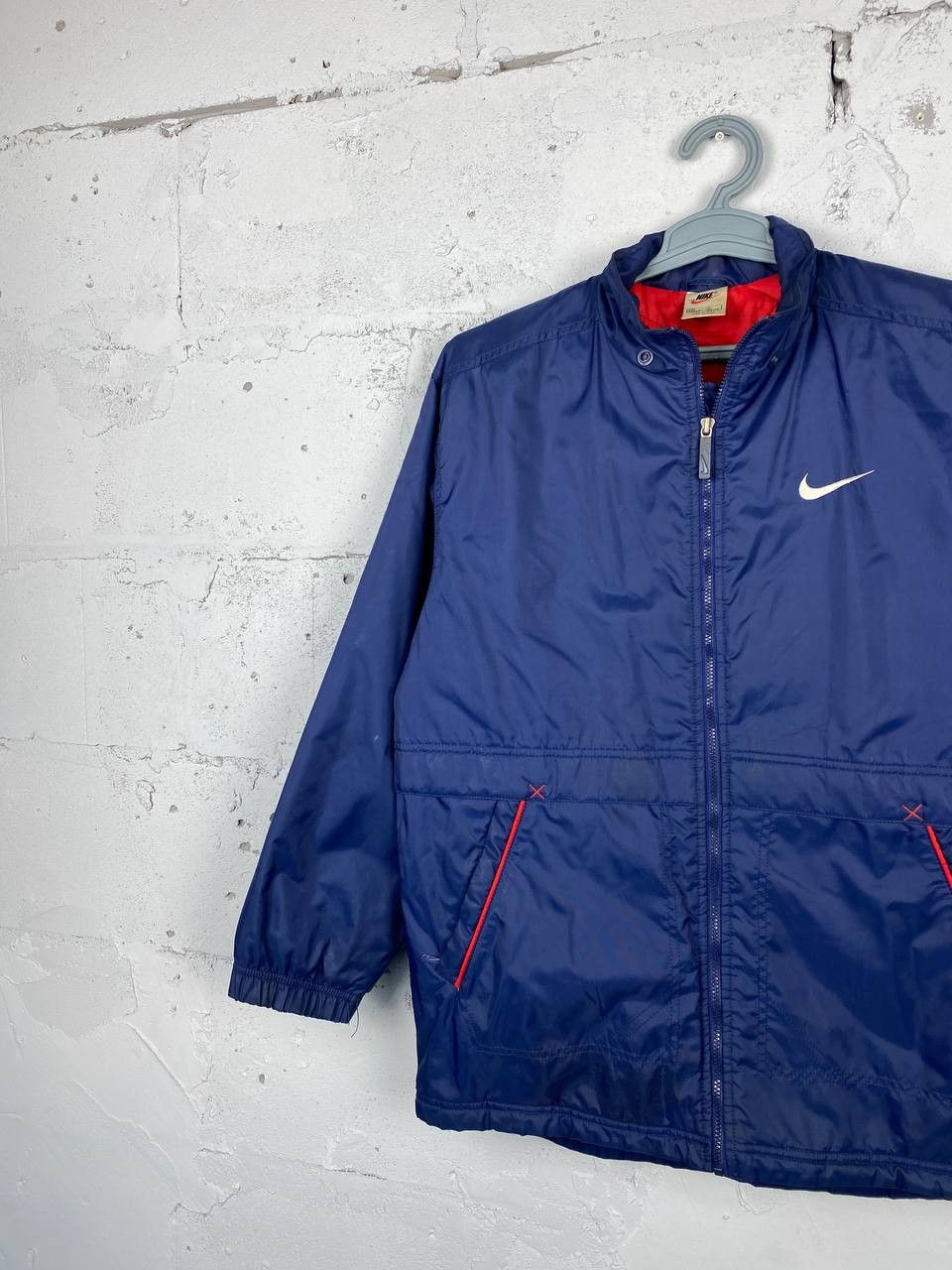 Nike × Vintage Vintage Nike Jacket Big Swoosh Embroidered Logo Size US M / EU 48-50 / 2 - 3 Thumbnail