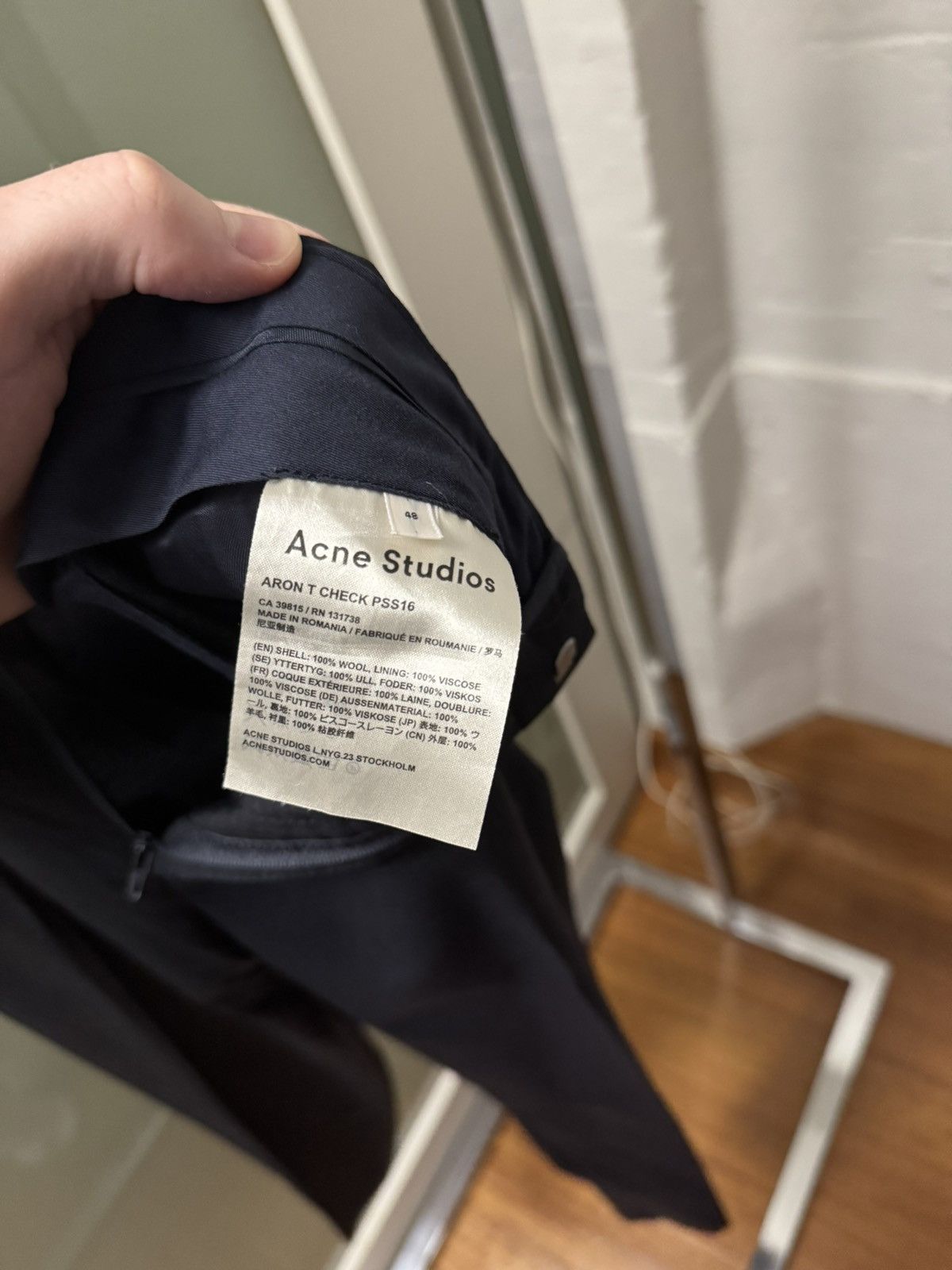 Acne Studios Acne Studios Aron T Check PSS16 Size US 32 / EU 48 - 6 Thumbnail