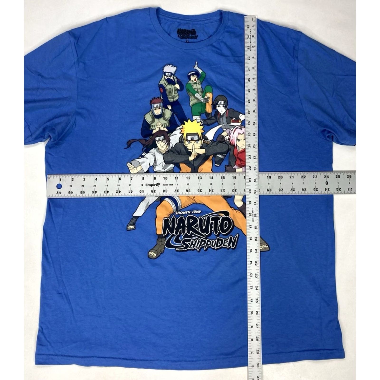 Vintage Naruto Shippuden Team 7 Graphic T-shirt Men XL Blue Characters Shonen Jump Shirt Size US XL / EU 56 / 4 - 5 Thumbnail