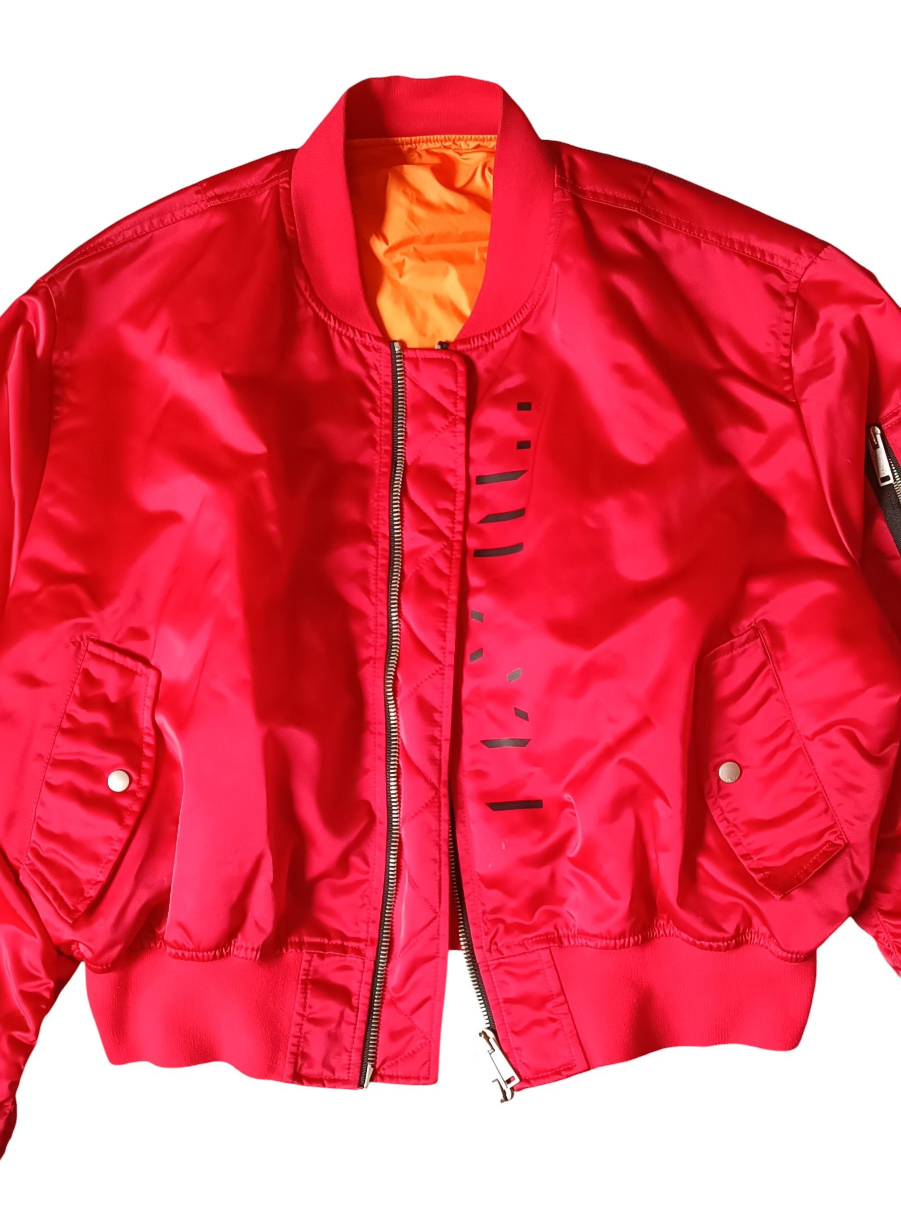 Ben Taverniti Unravel Project Explicit Content Red Bomber Jacket Size US M / EU 48-50 / 2 - 2 Thumbnail