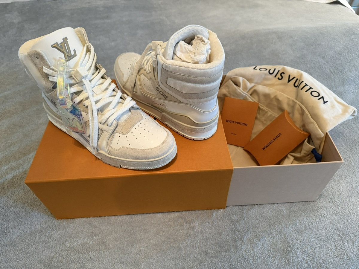 Louis Vuitton Trainer Ankle Sneakers 'Beige' Size US 8.5 / EU 41-42 - 1 Thumbnail