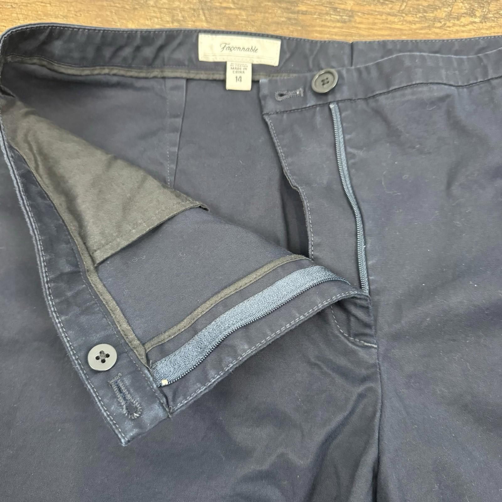 Faconnable Faconnable Women's Straight Leg Pants Trousers Size 14 Size 36" / US 14 / IT 50 - 7 Thumbnail
