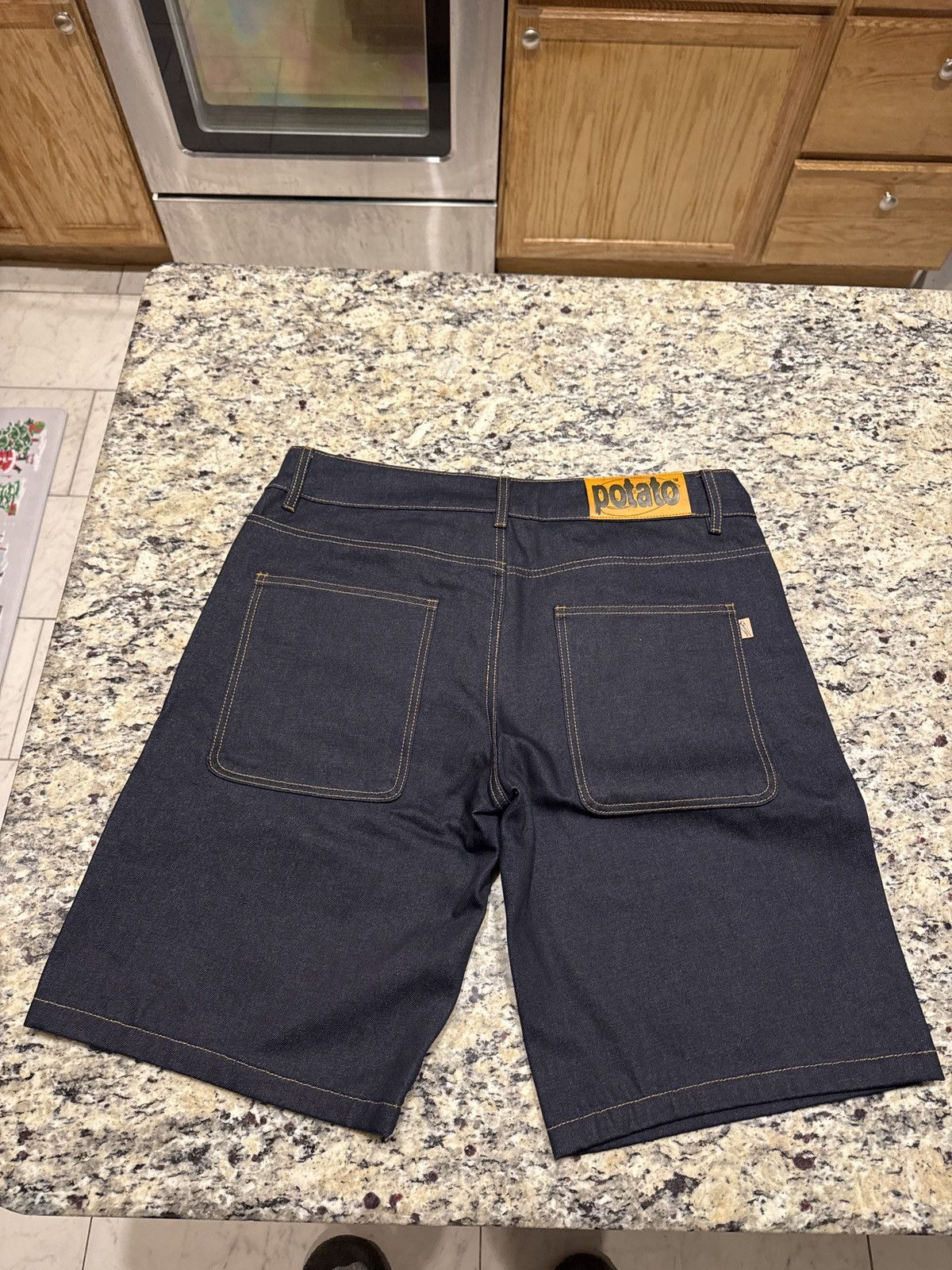 Imran Potato Raw denim jorts Size US 38 / EU 54 - 2 Thumbnail